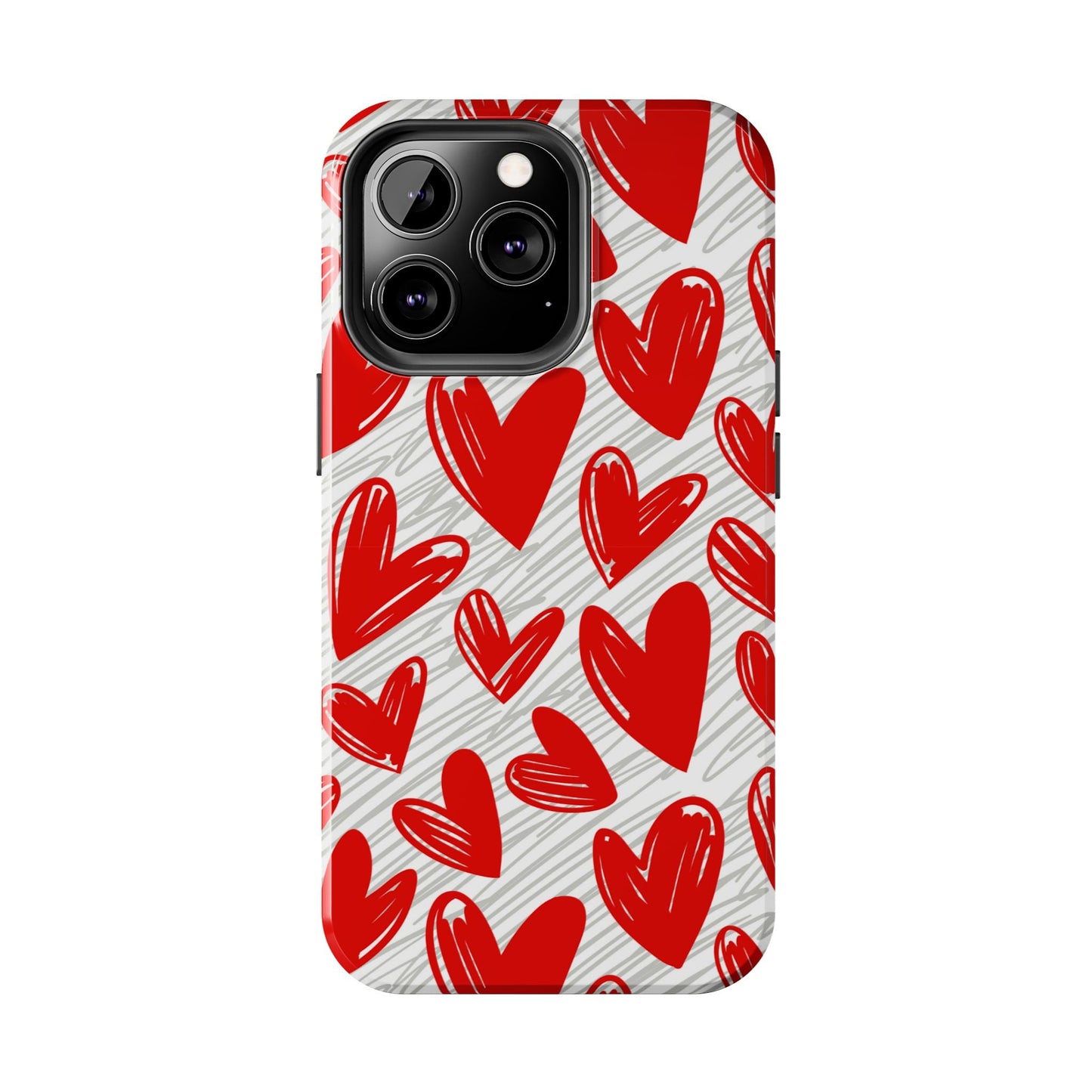 iPhone Case: Whimsical Heart Doodle - BOGO Cases