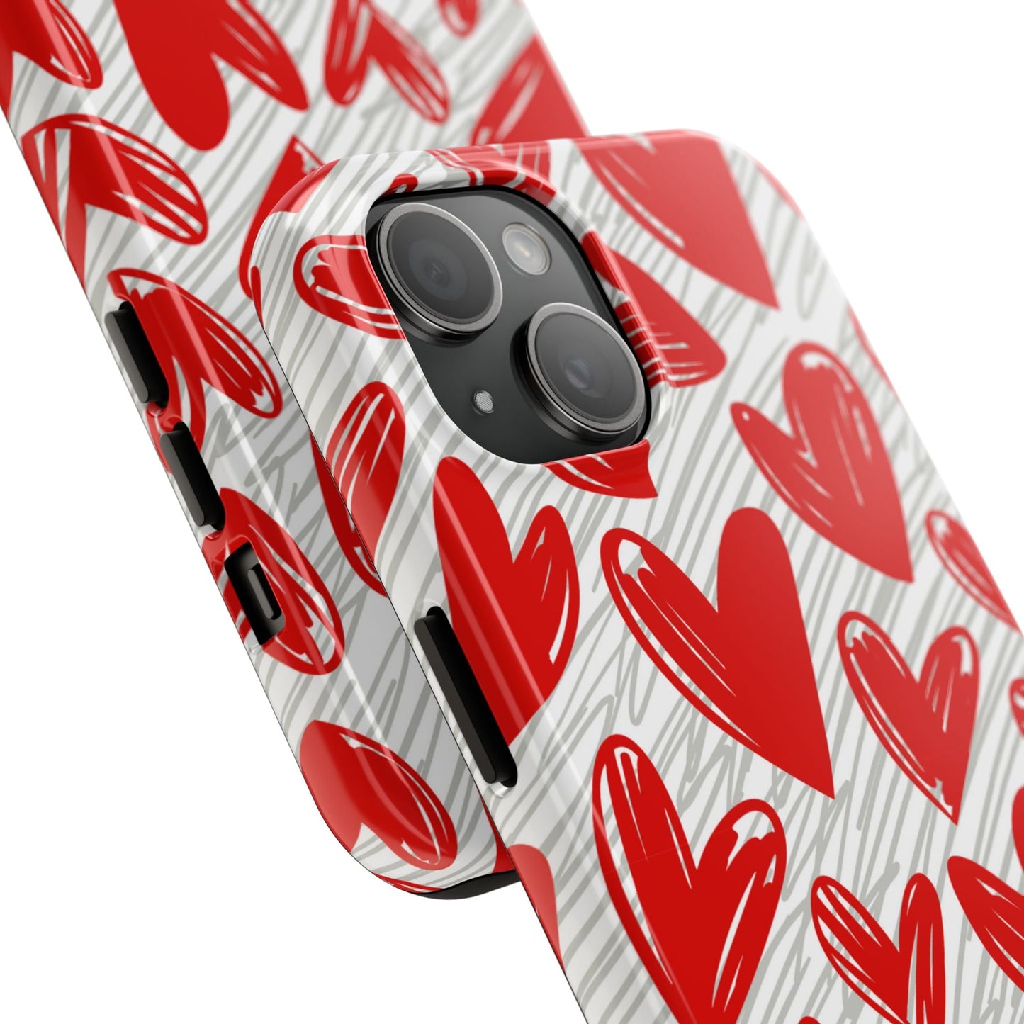 iPhone Case: Whimsical Heart Doodle - BOGO Cases
