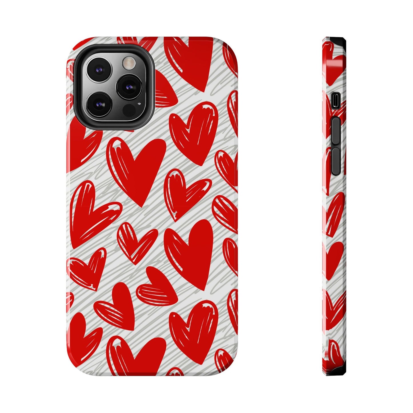 iPhone Case: Whimsical Heart Doodle - BOGO Cases