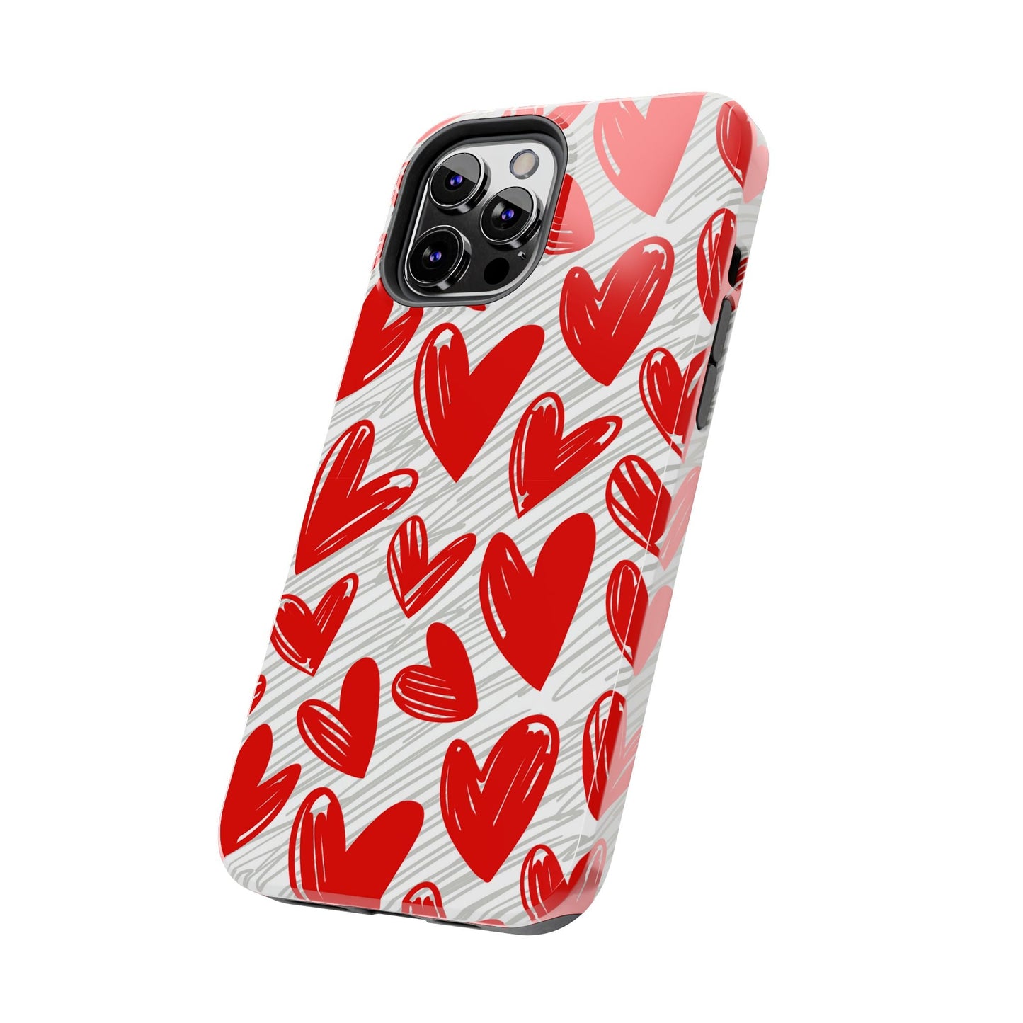 iPhone Case: Whimsical Heart Doodle - BOGO Cases