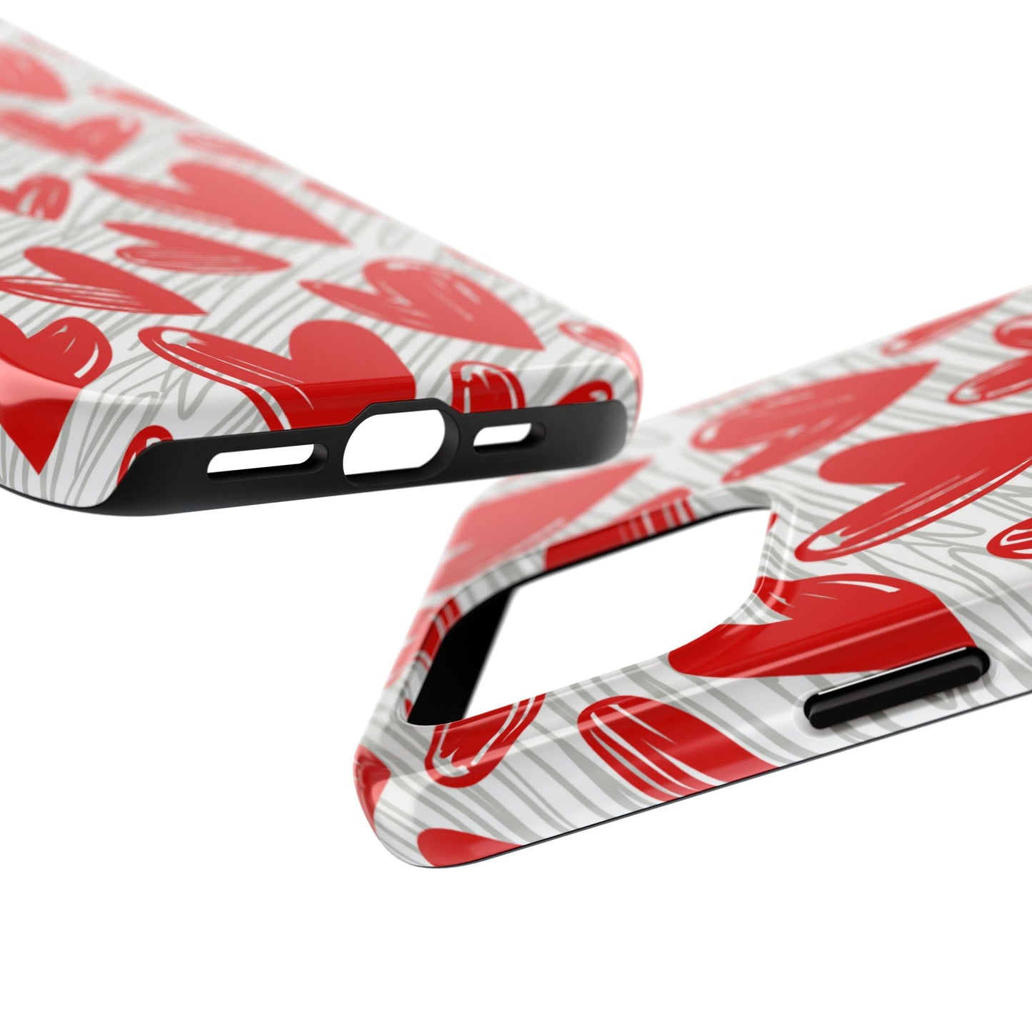 iPhone Case: Whimsical Heart Doodle - BOGO Cases