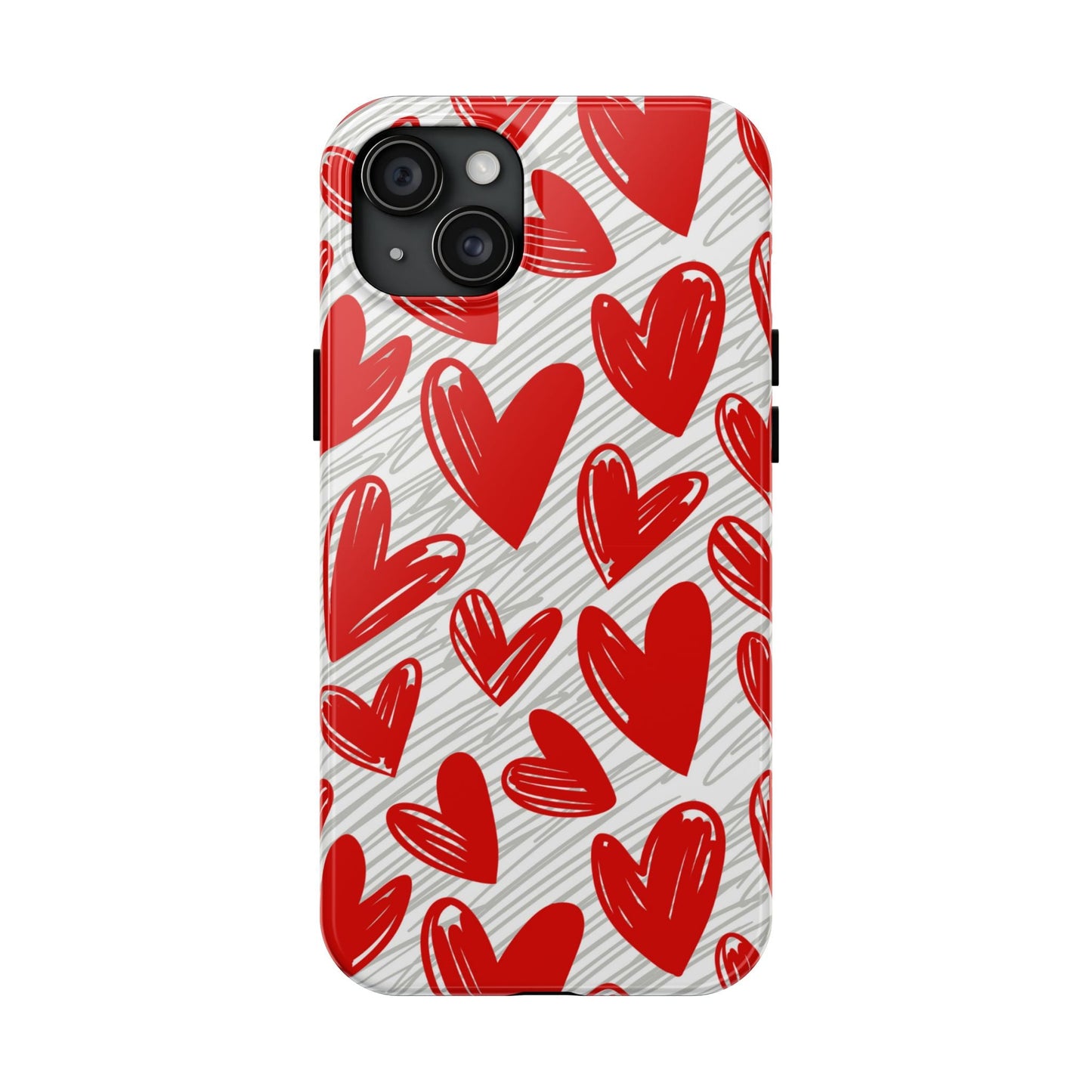 iPhone Case: Whimsical Heart Doodle - BOGO Cases