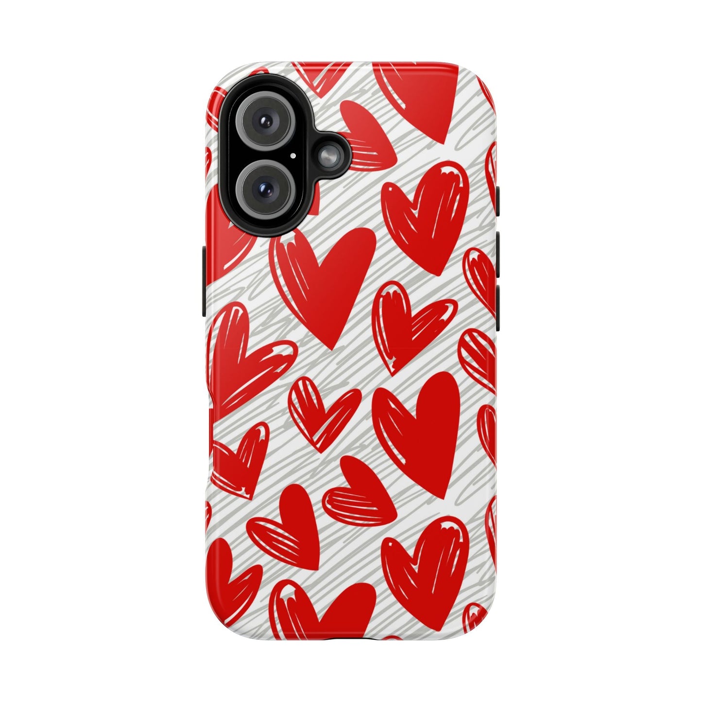iPhone Case: Whimsical Heart Doodle - BOGO Cases