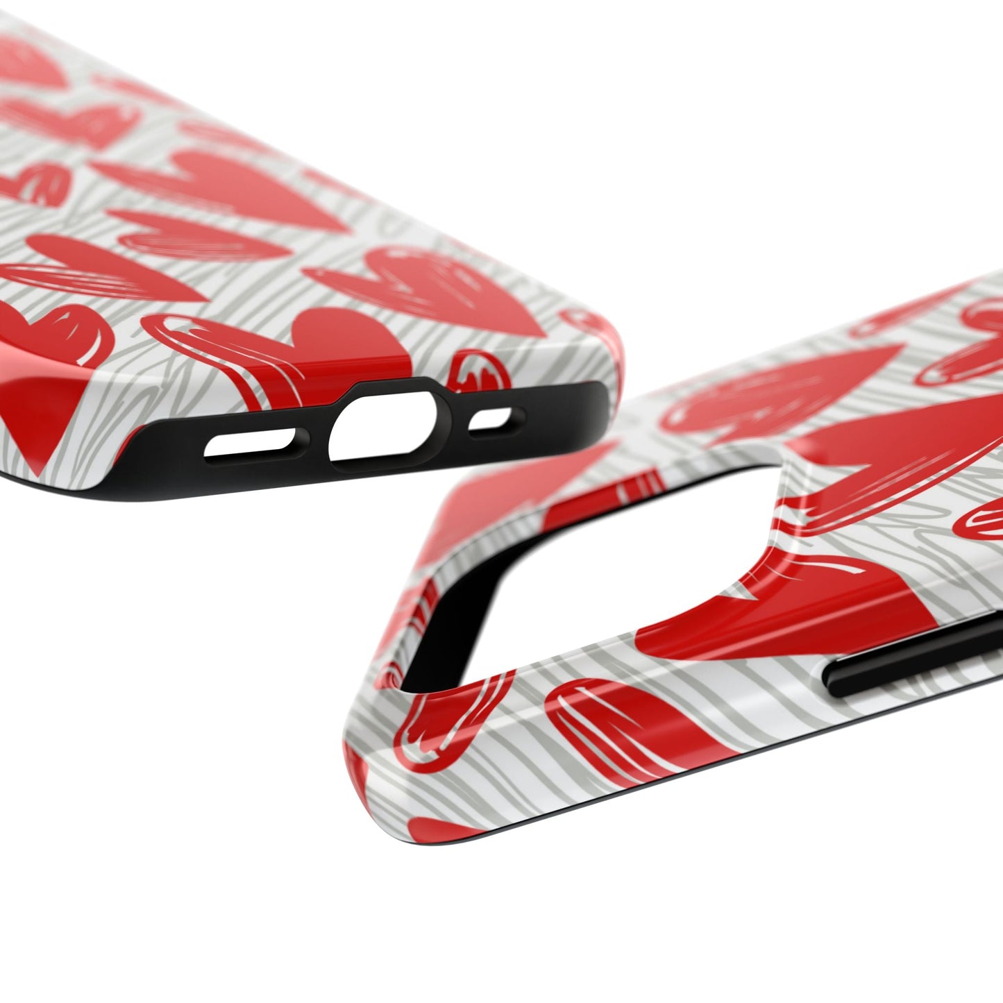 iPhone Case: Whimsical Heart Doodle - BOGO Cases