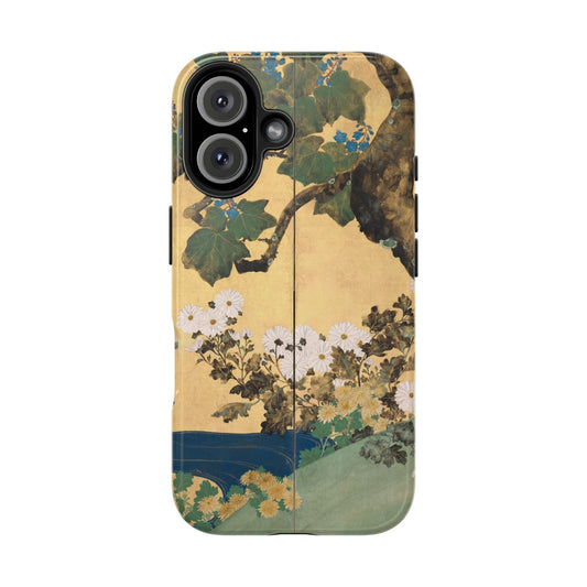 Japanese Gold Leaf Floral Art - iPhone Case, Elegant & Protective - BOGO Cases