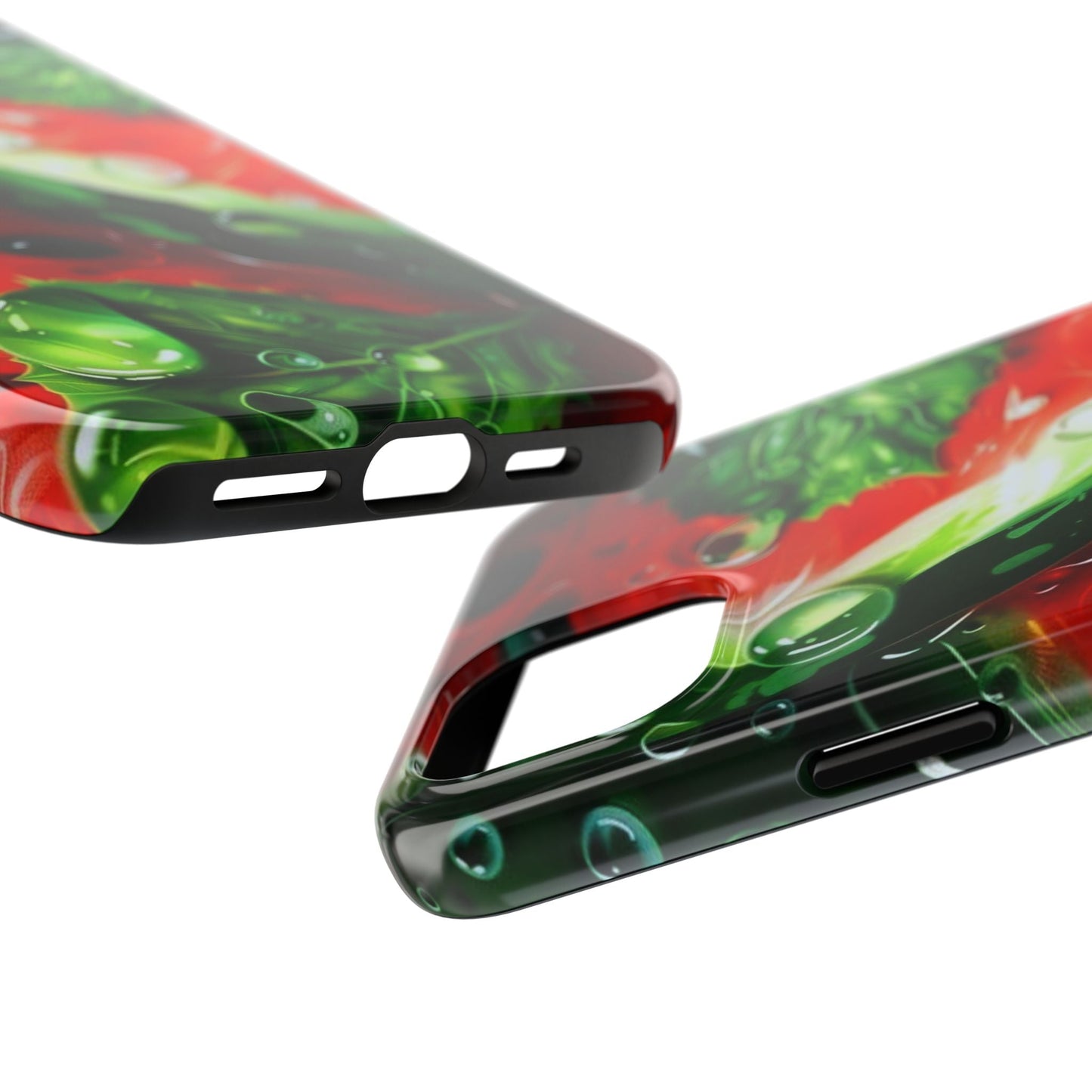 Juicy Watermelon & Mint iPhone Case – Tough Dual - Layer, Vibrant Summer Design - BOGO Cases