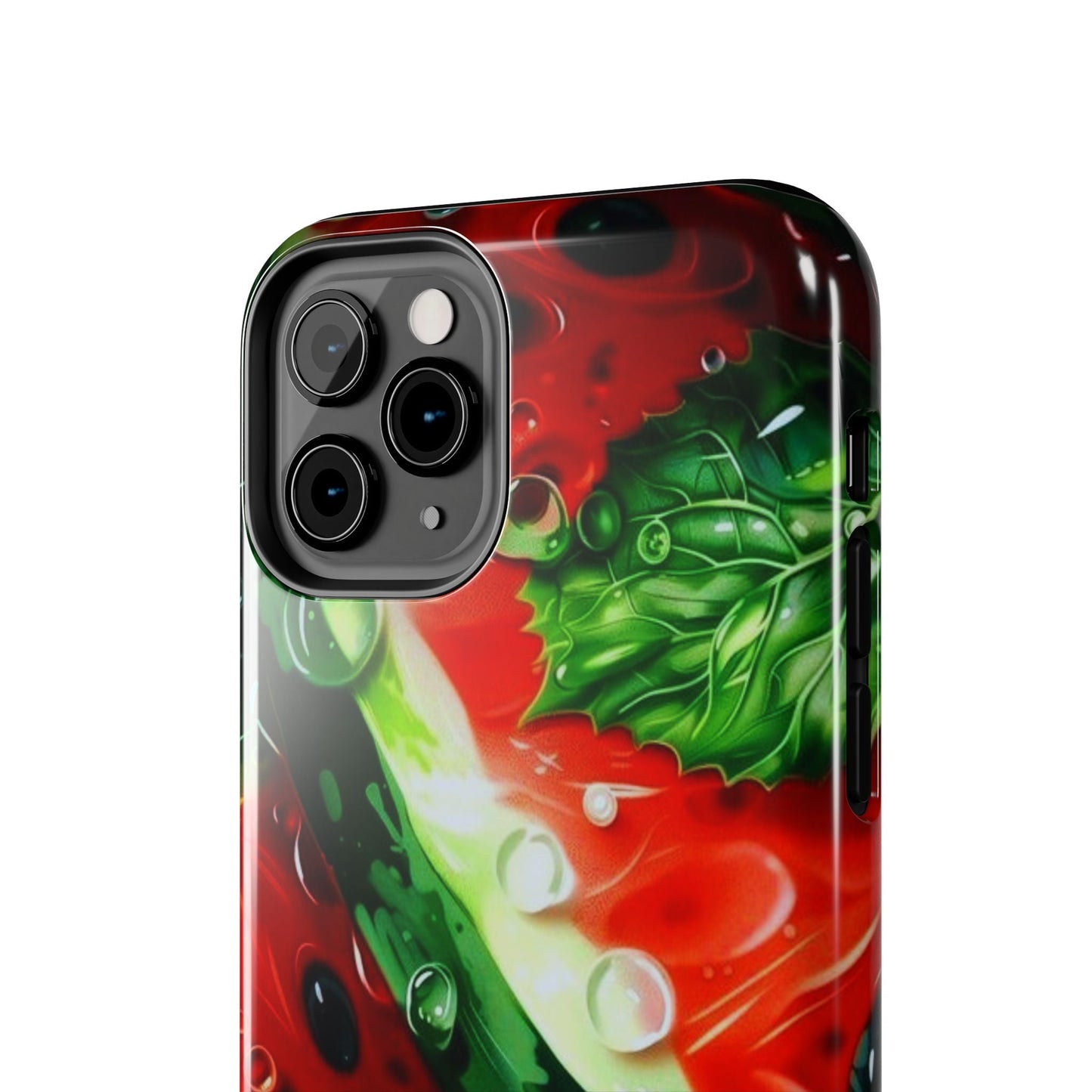 Juicy Watermelon & Mint iPhone Case – Tough Dual - Layer, Vibrant Summer Design - BOGO Cases