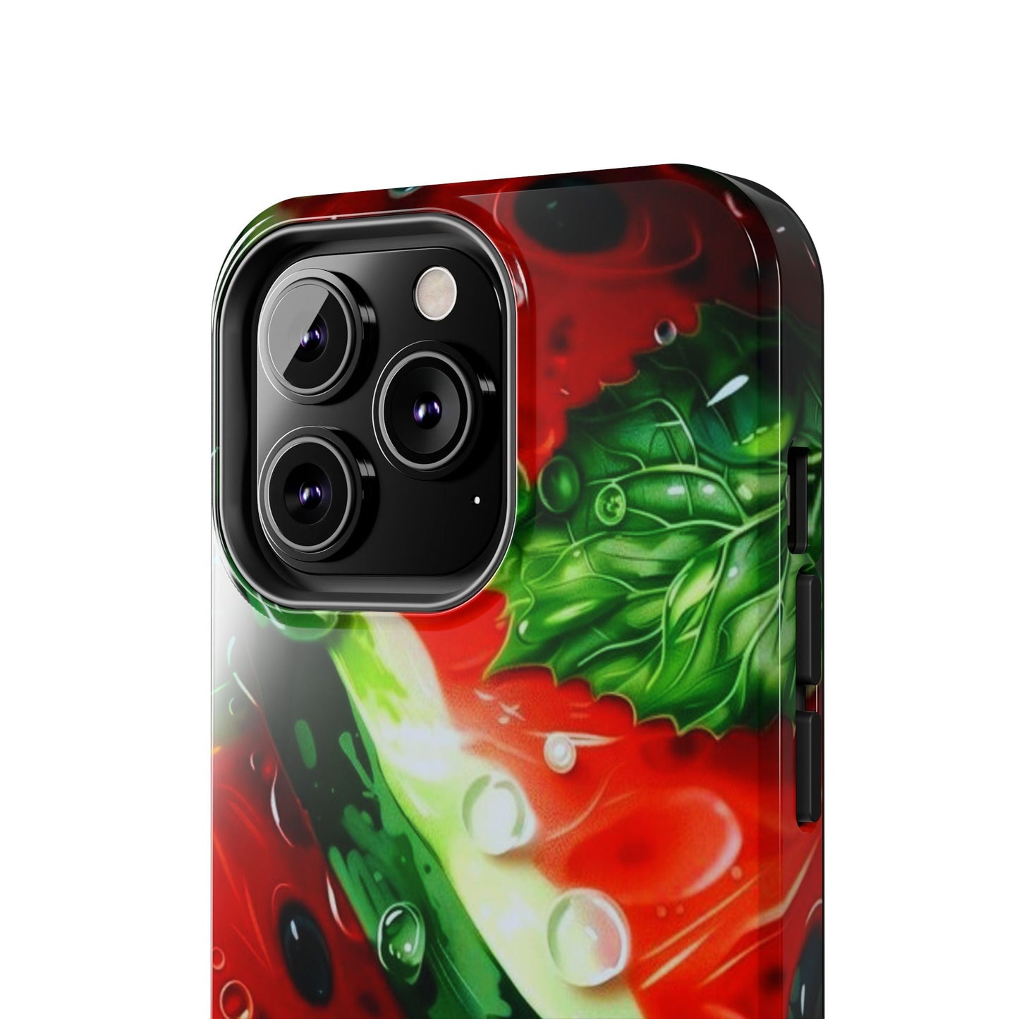 Juicy Watermelon & Mint iPhone Case – Tough Dual - Layer, Vibrant Summer Design - BOGO Cases