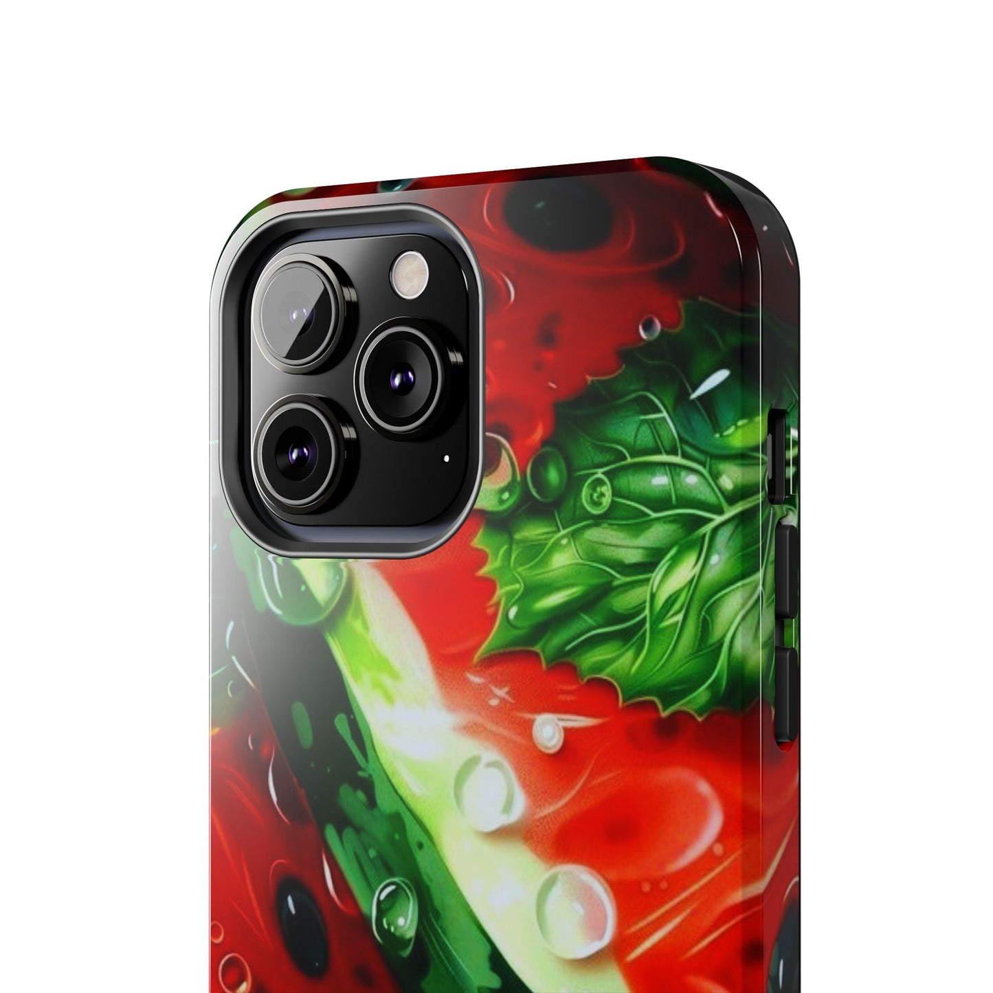 Juicy Watermelon & Mint iPhone Case – Tough Dual - Layer, Vibrant Summer Design - BOGO Cases
