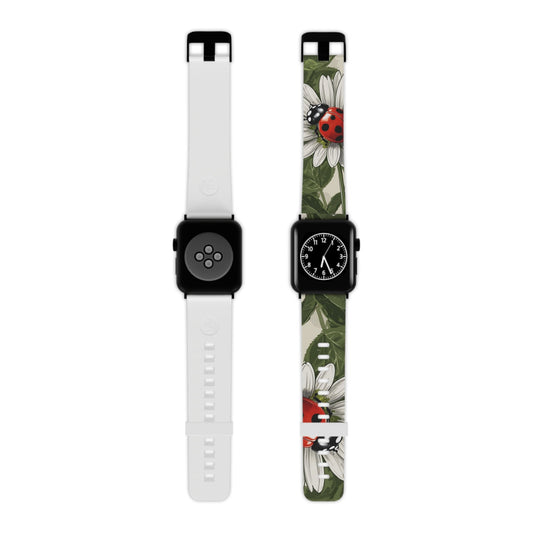 Ladybug & Daisy Garden Charm Apple Watch Band - BOGO Cases