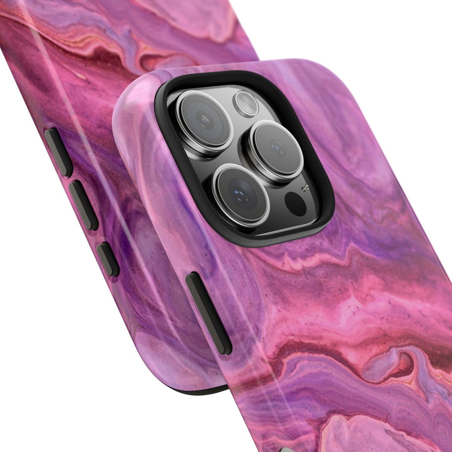 Lavender Dreamscape – iPhone Case with Pink & Purple Marble Swirl - BOGO Cases
