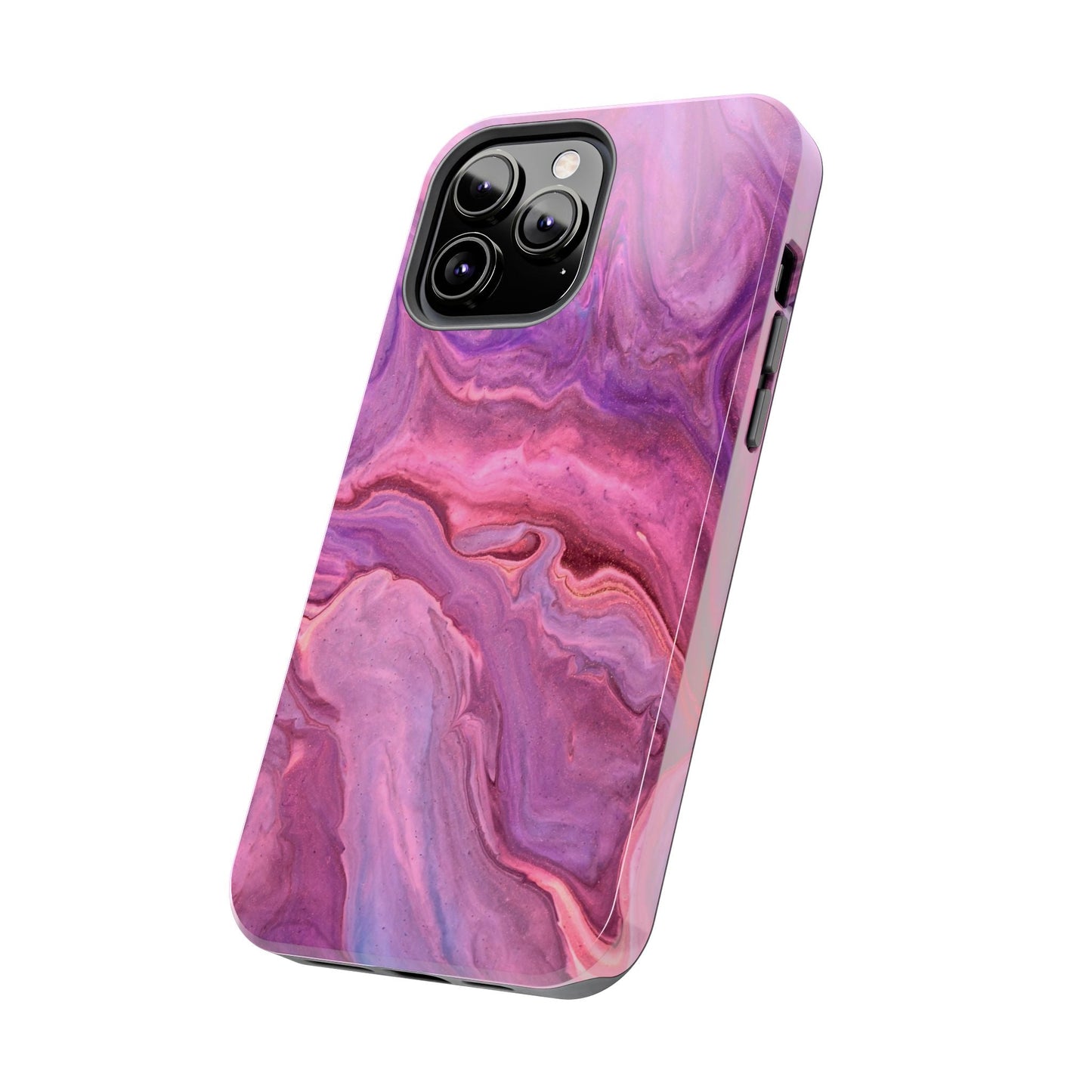 Lavender Dreamscape – iPhone Case with Pink & Purple Marble Swirl - BOGO Cases