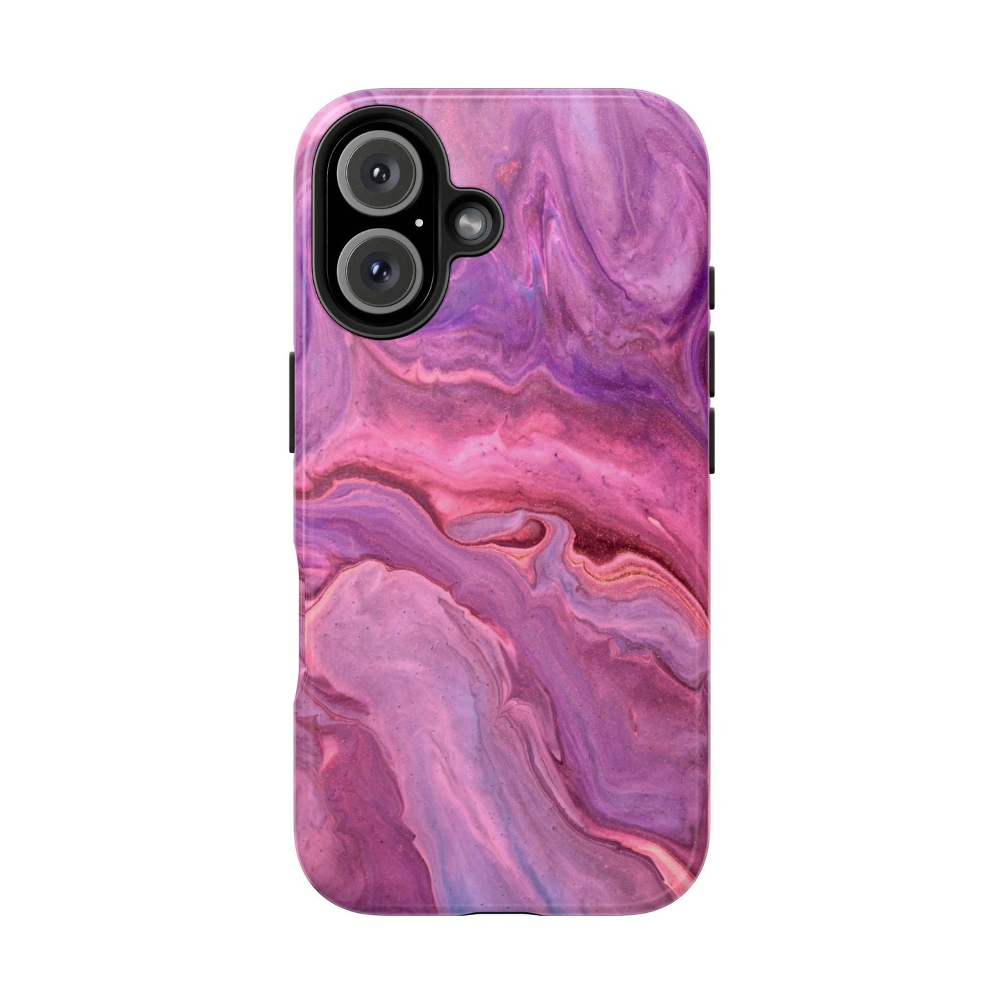 Lavender Dreamscape – iPhone Case with Pink & Purple Marble Swirl - BOGO Cases