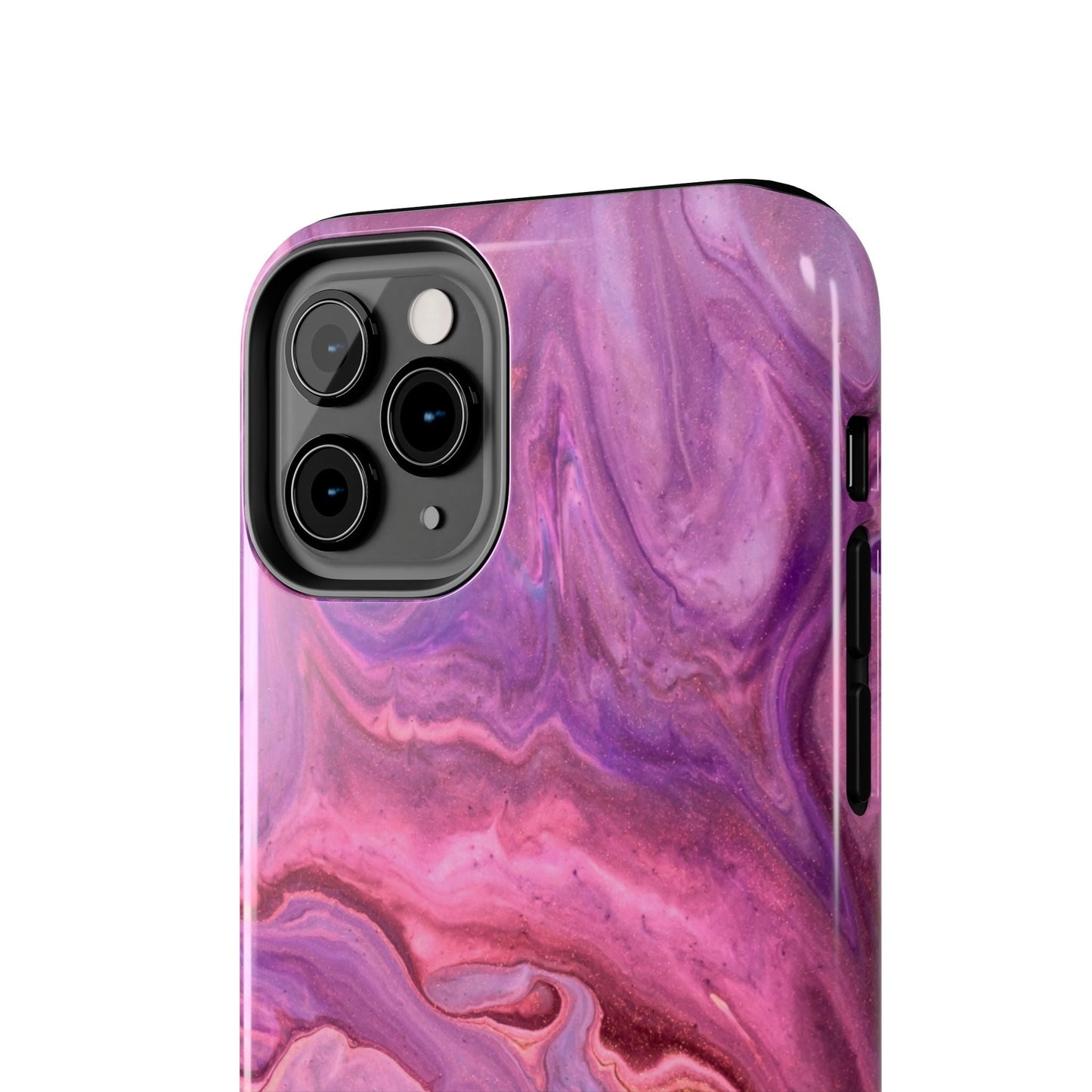 Lavender Dreamscape – iPhone Case with Pink & Purple Marble Swirl - BOGO Cases