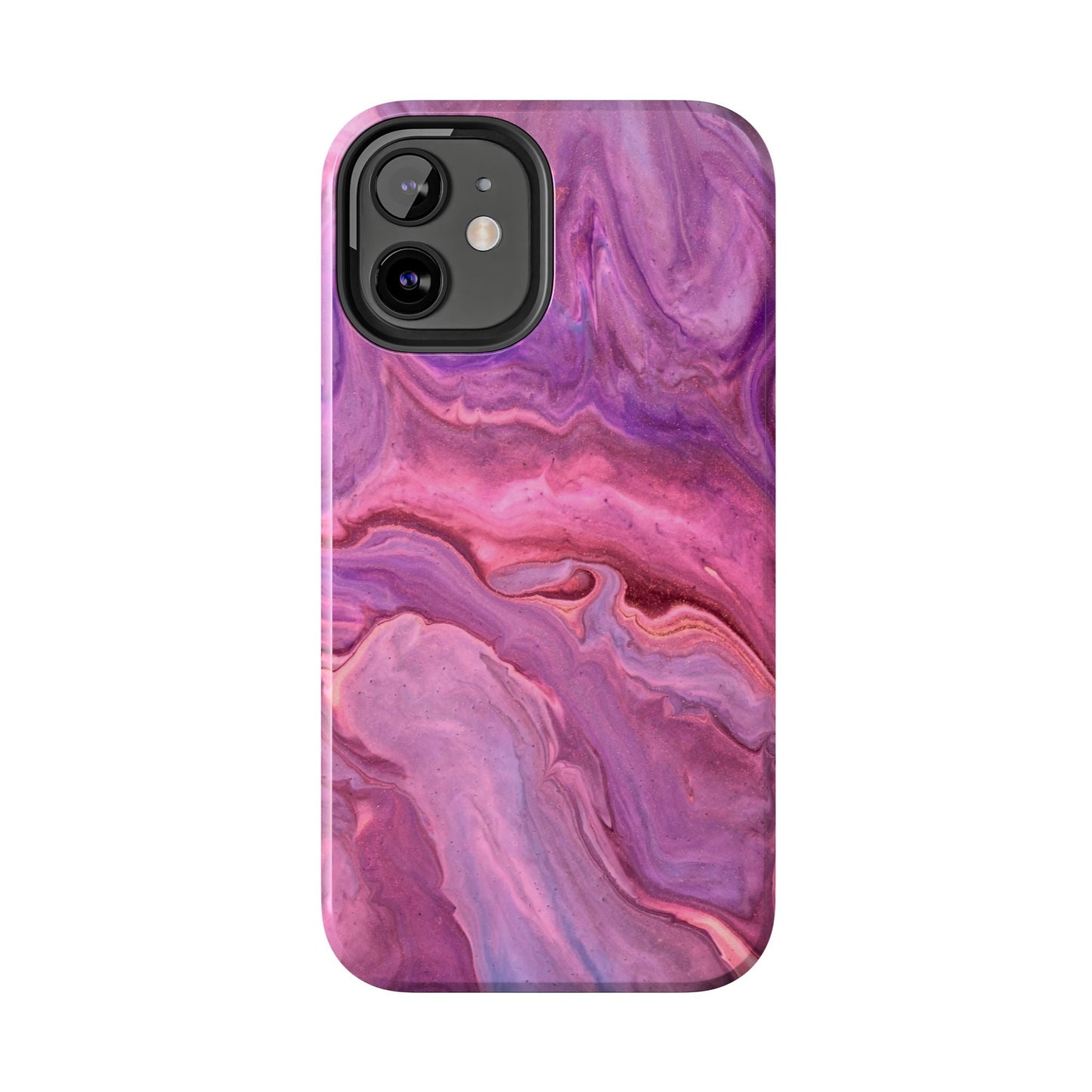 Lavender Dreamscape – iPhone Case with Pink & Purple Marble Swirl - BOGO Cases