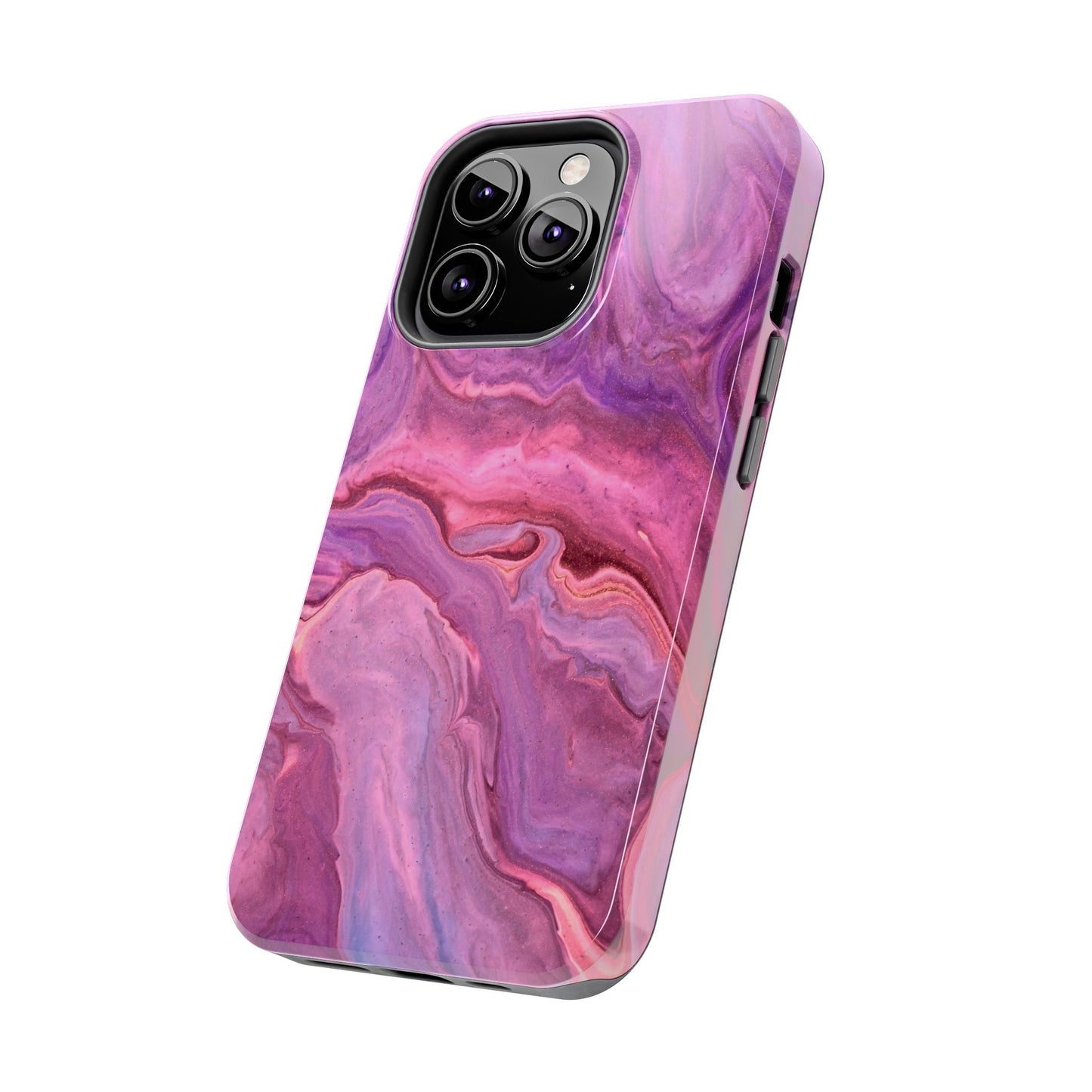 Lavender Dreamscape – iPhone Case with Pink & Purple Marble Swirl - BOGO Cases