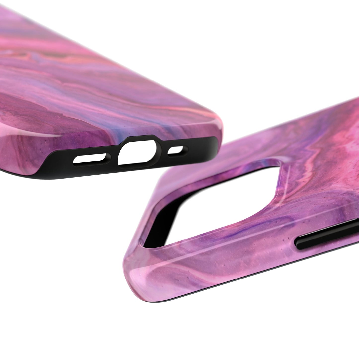 Lavender Dreamscape – iPhone Case with Pink & Purple Marble Swirl - BOGO Cases