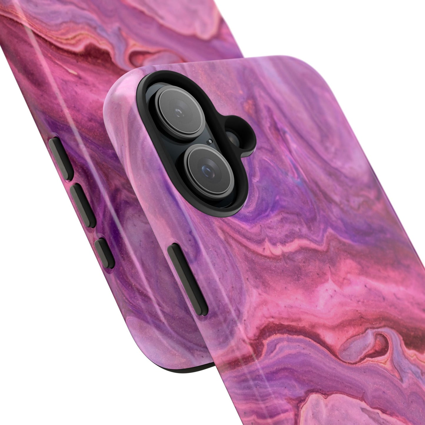 Lavender Dreamscape – iPhone Case with Pink & Purple Marble Swirl - BOGO Cases