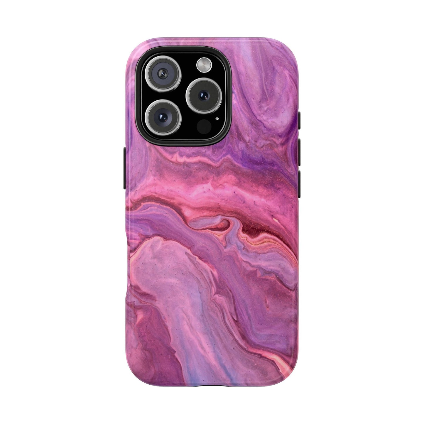 Lavender Dreamscape – iPhone Case with Pink & Purple Marble Swirl - BOGO Cases