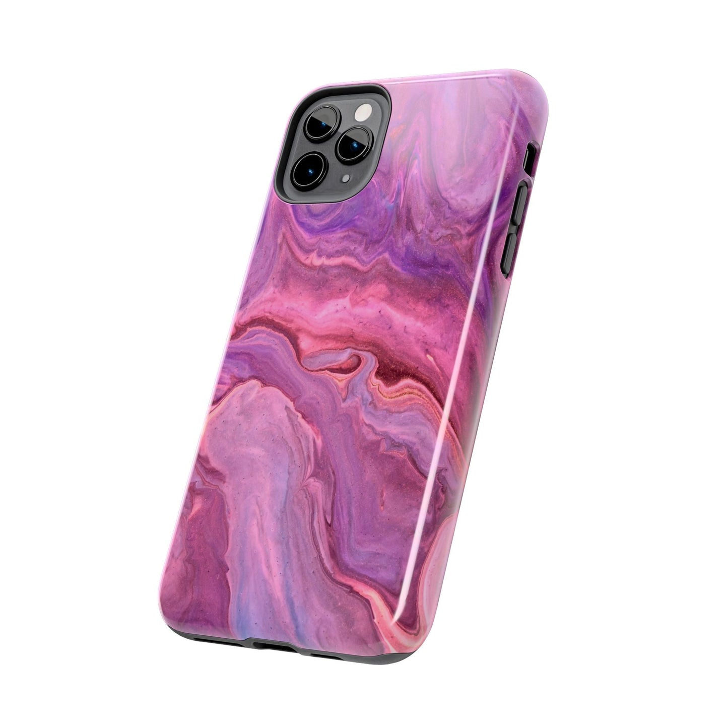 Lavender Dreamscape – iPhone Case with Pink & Purple Marble Swirl - BOGO Cases
