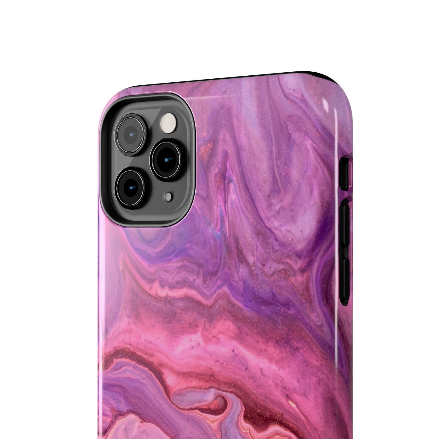 Lavender Dreamscape – iPhone Case with Pink & Purple Marble Swirl - BOGO Cases