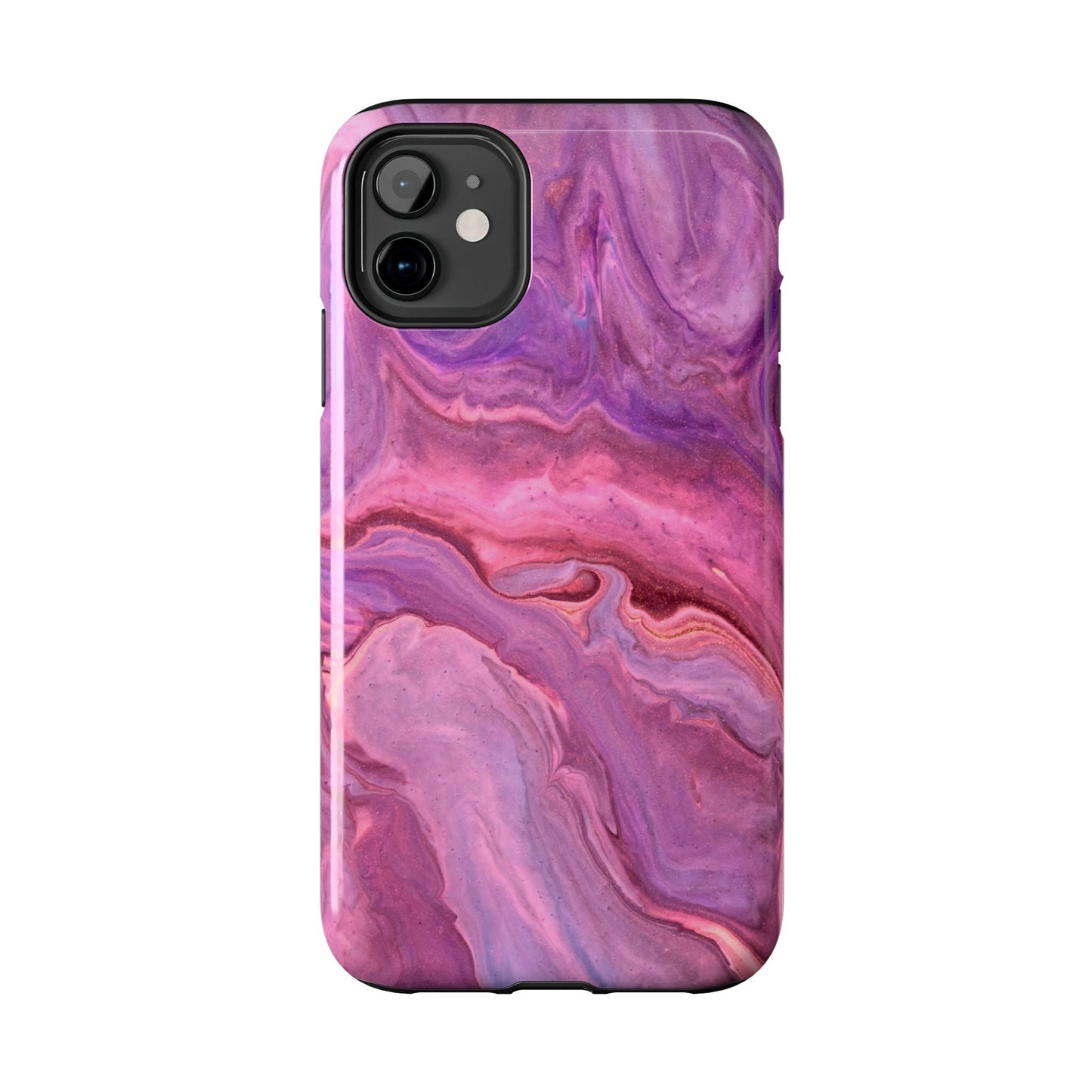 Lavender Dreamscape – iPhone Case with Pink & Purple Marble Swirl - BOGO Cases