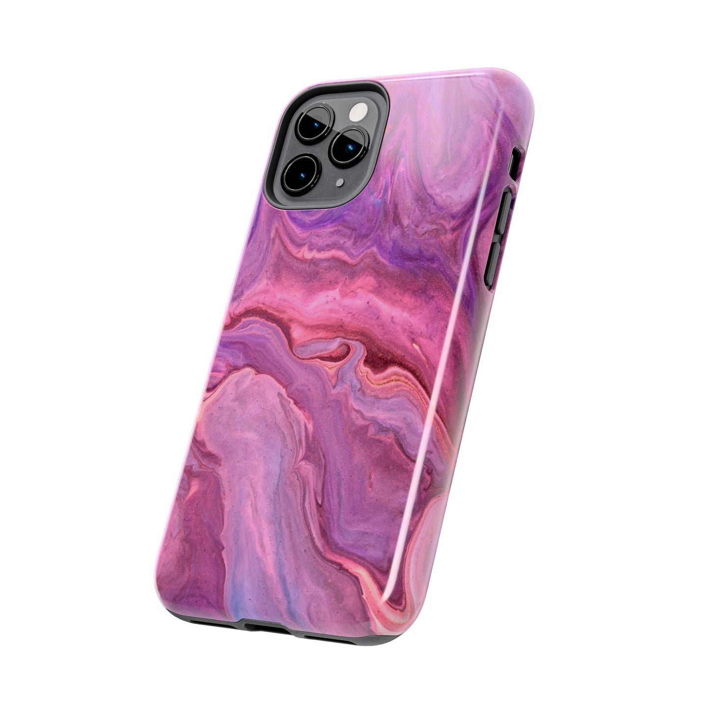 Lavender Dreamscape – iPhone Case with Pink & Purple Marble Swirl - BOGO Cases