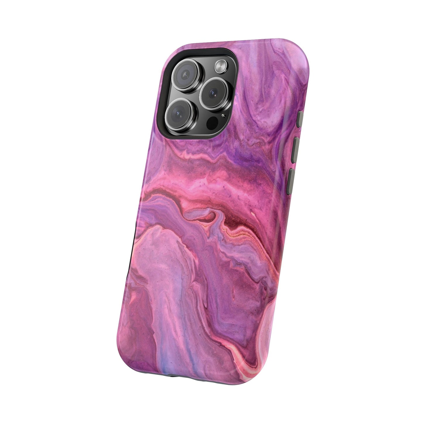 Lavender Dreamscape – MagSafe Case with Abstract Purple & Pink Marble Art - BOGO Cases