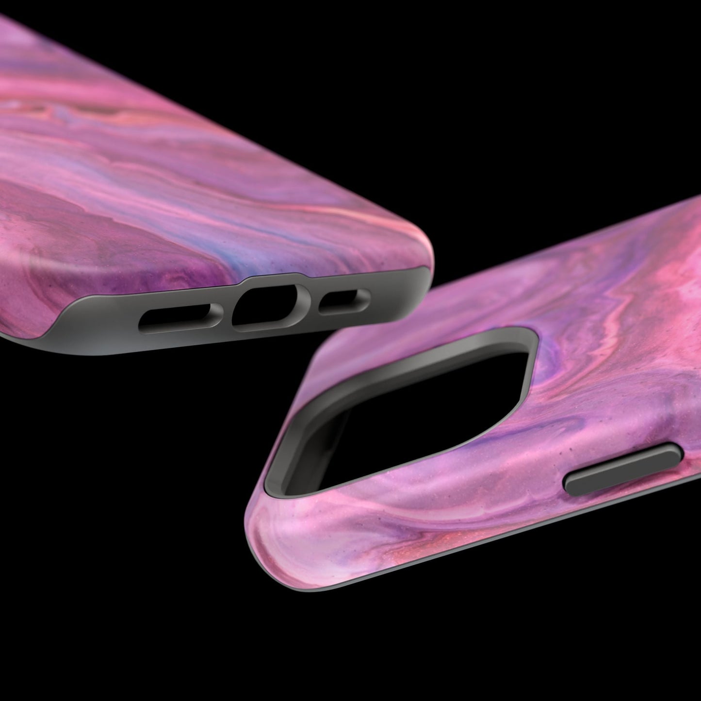 Lavender Dreamscape – MagSafe Case with Abstract Purple & Pink Marble Art - BOGO Cases