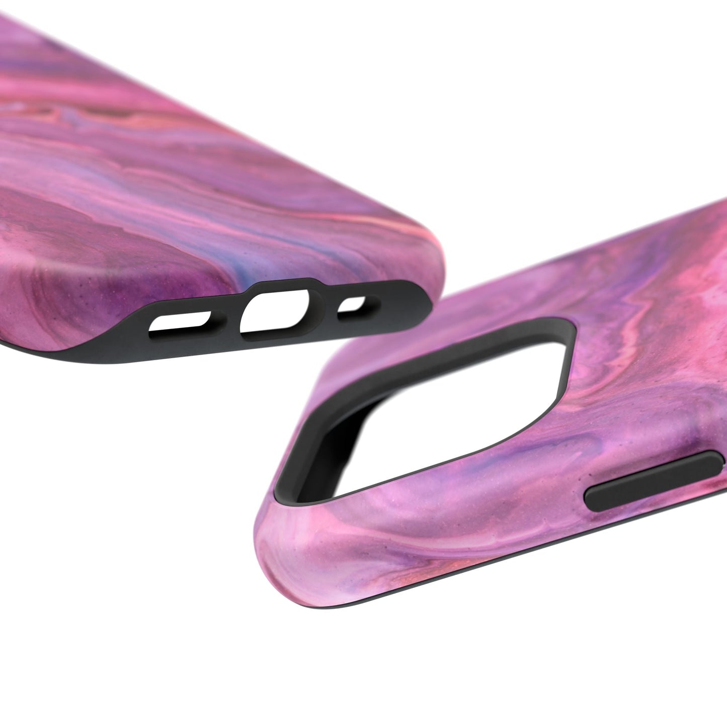 Lavender Dreamscape – MagSafe Case with Abstract Purple & Pink Marble Art - BOGO Cases