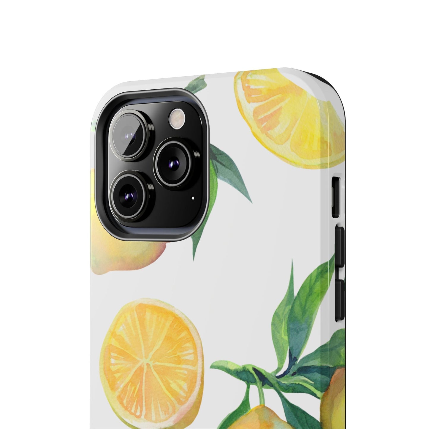 Lemon Grove Watercolor Tough iPhone Case – Fresh Citrus Design, Dual - Layer Protection - BOGO Cases