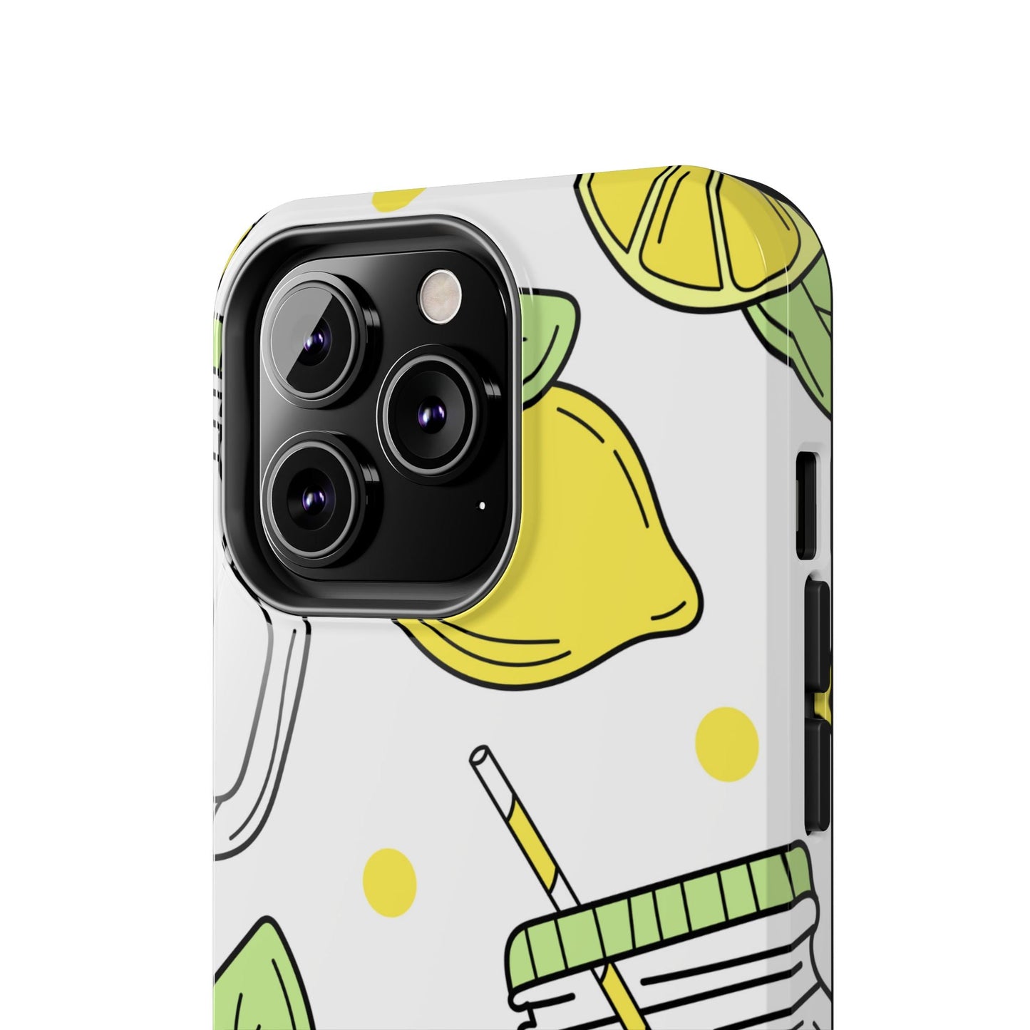 Lemonade Love Tough iPhone Case – Fun Lemon Mason Jar Design, Dual - Layer Protection - BOGO Cases