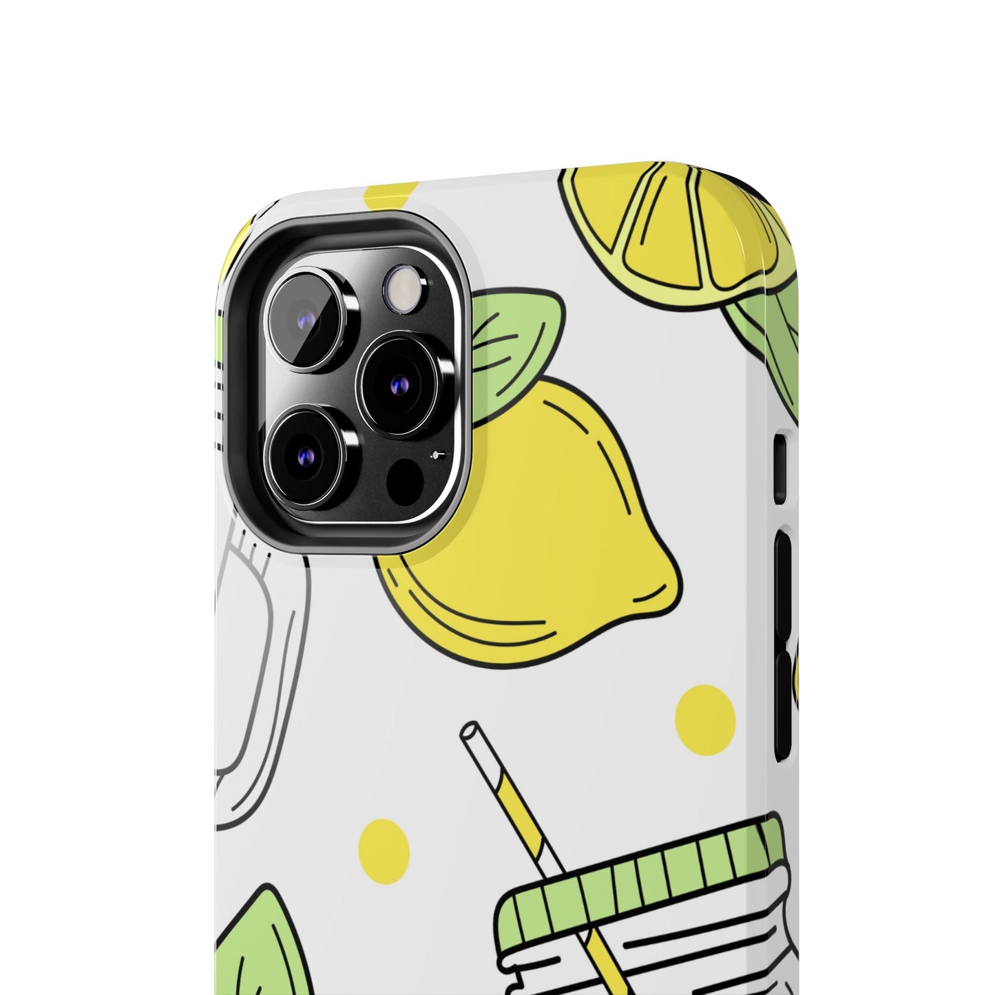 Lemonade Love Tough iPhone Case – Fun Lemon Mason Jar Design, Dual - Layer Protection - BOGO Cases