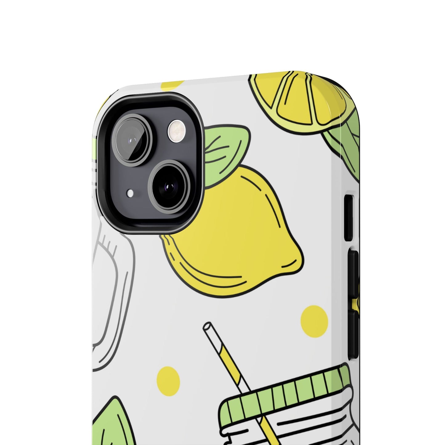 Lemonade Love Tough iPhone Case – Fun Lemon Mason Jar Design, Dual - Layer Protection - BOGO Cases