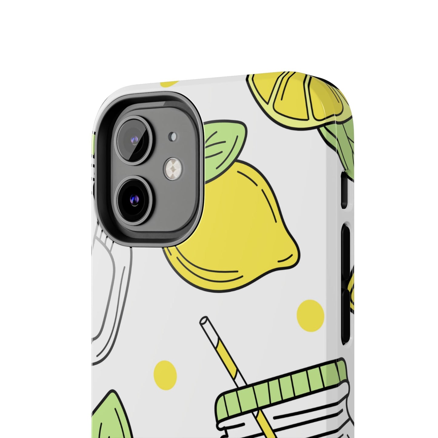 Lemonade Love Tough iPhone Case – Fun Lemon Mason Jar Design, Dual - Layer Protection - BOGO Cases