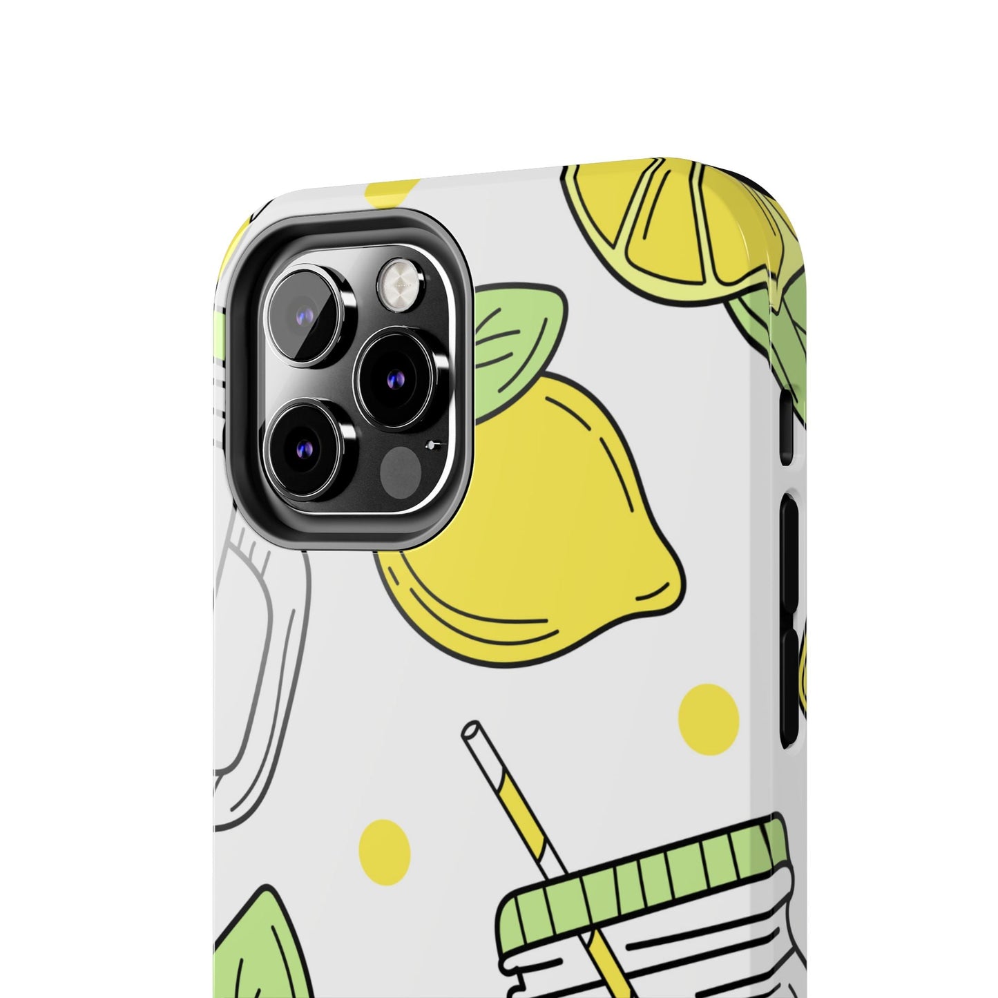 Lemonade Love Tough iPhone Case – Fun Lemon Mason Jar Design, Dual - Layer Protection - BOGO Cases