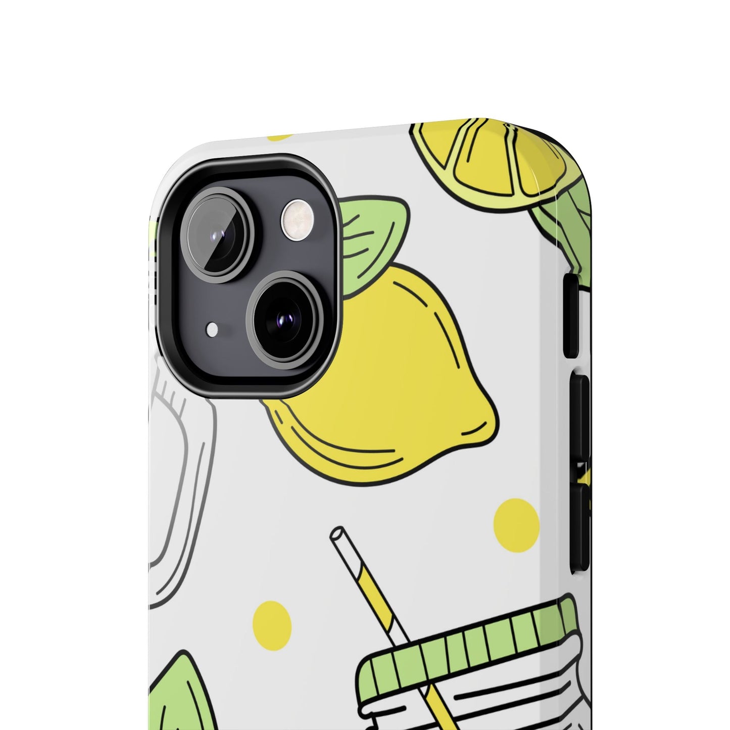 Lemonade Love Tough iPhone Case – Fun Lemon Mason Jar Design, Dual - Layer Protection - BOGO Cases