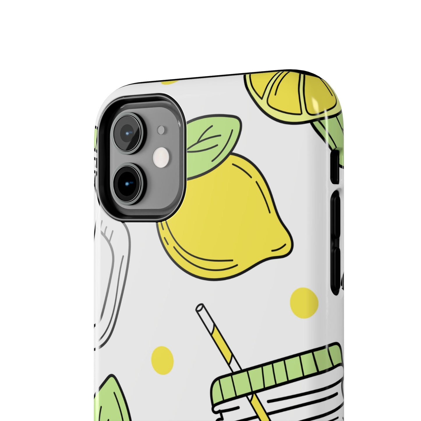 Lemonade Love Tough iPhone Case – Fun Lemon Mason Jar Design, Dual - Layer Protection - BOGO Cases