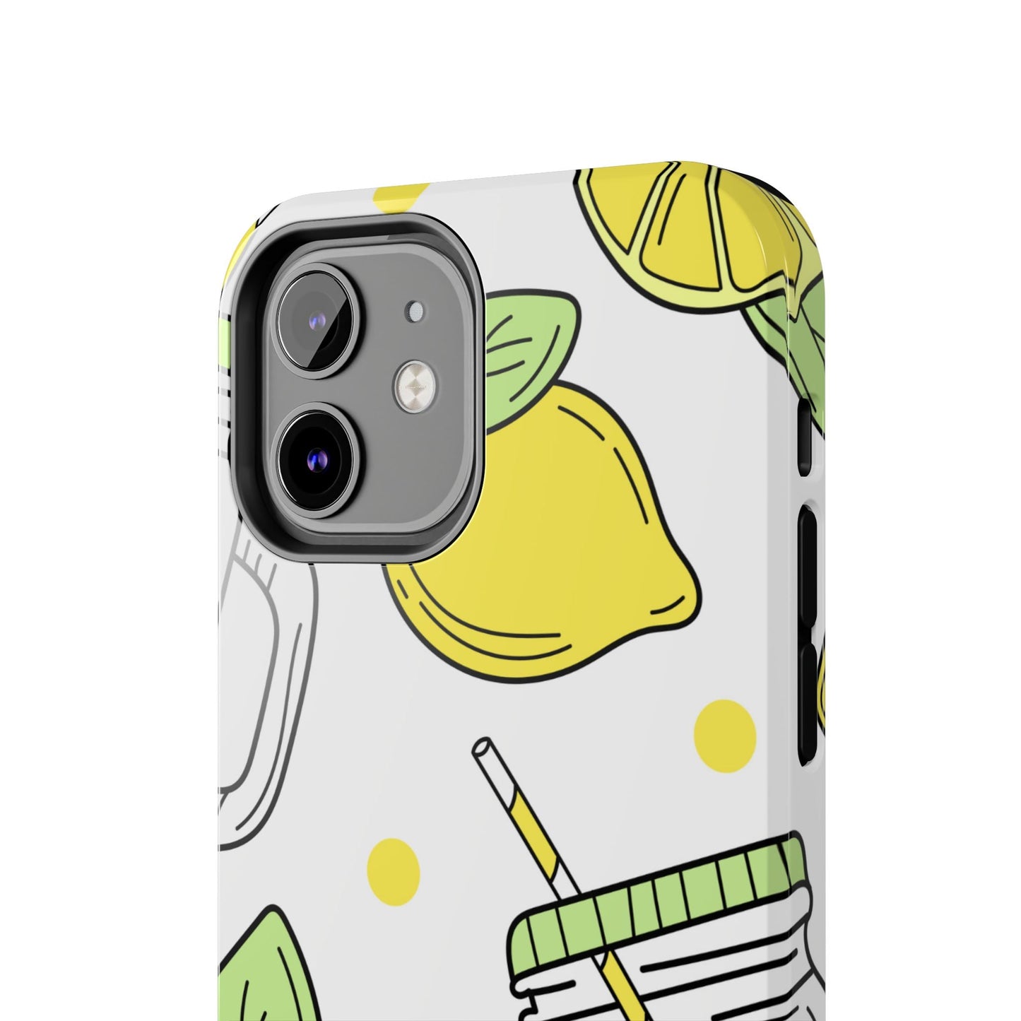 Lemonade Love Tough iPhone Case – Fun Lemon Mason Jar Design, Dual - Layer Protection - BOGO Cases