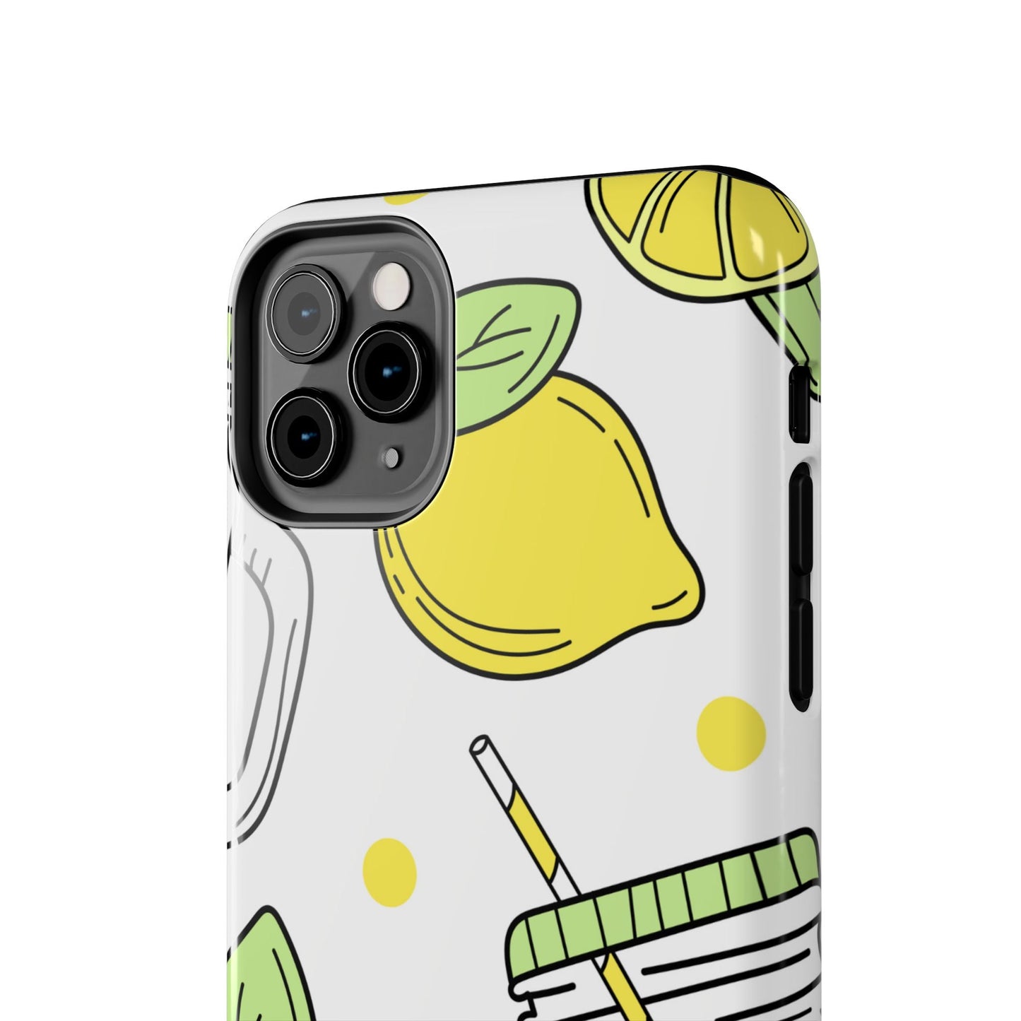 Lemonade Love Tough iPhone Case – Fun Lemon Mason Jar Design, Dual - Layer Protection - BOGO Cases