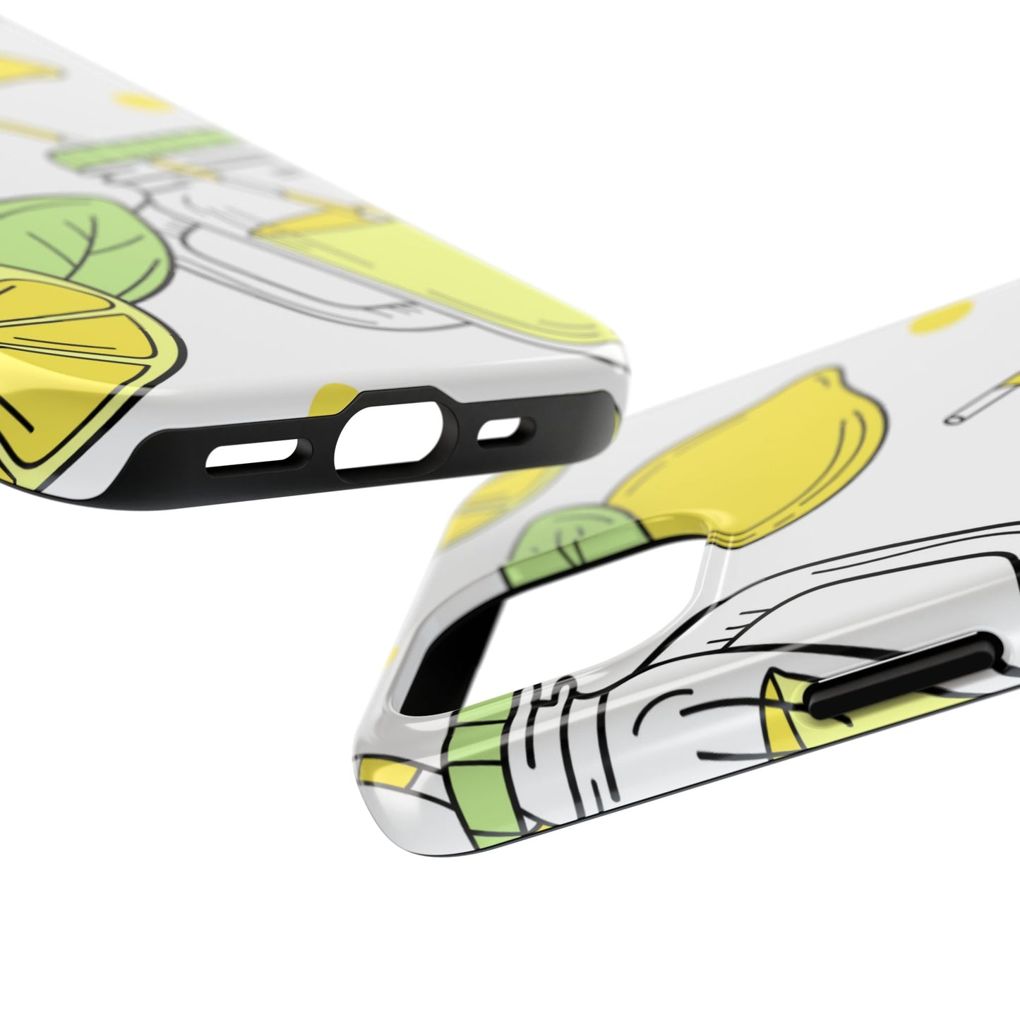 Lemonade Love Tough iPhone Case – Fun Lemon Mason Jar Design, Dual - Layer Protection - BOGO Cases