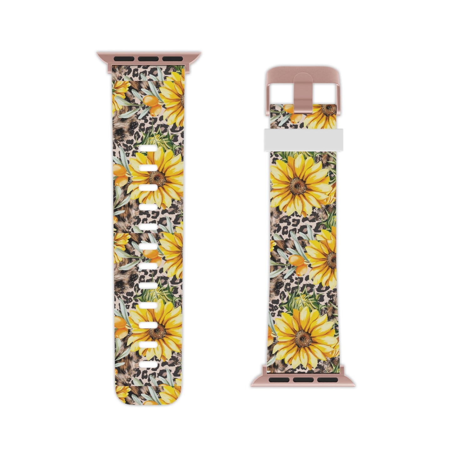 Leopard Sunflower Chic Apple Watch Band - BOGO Cases