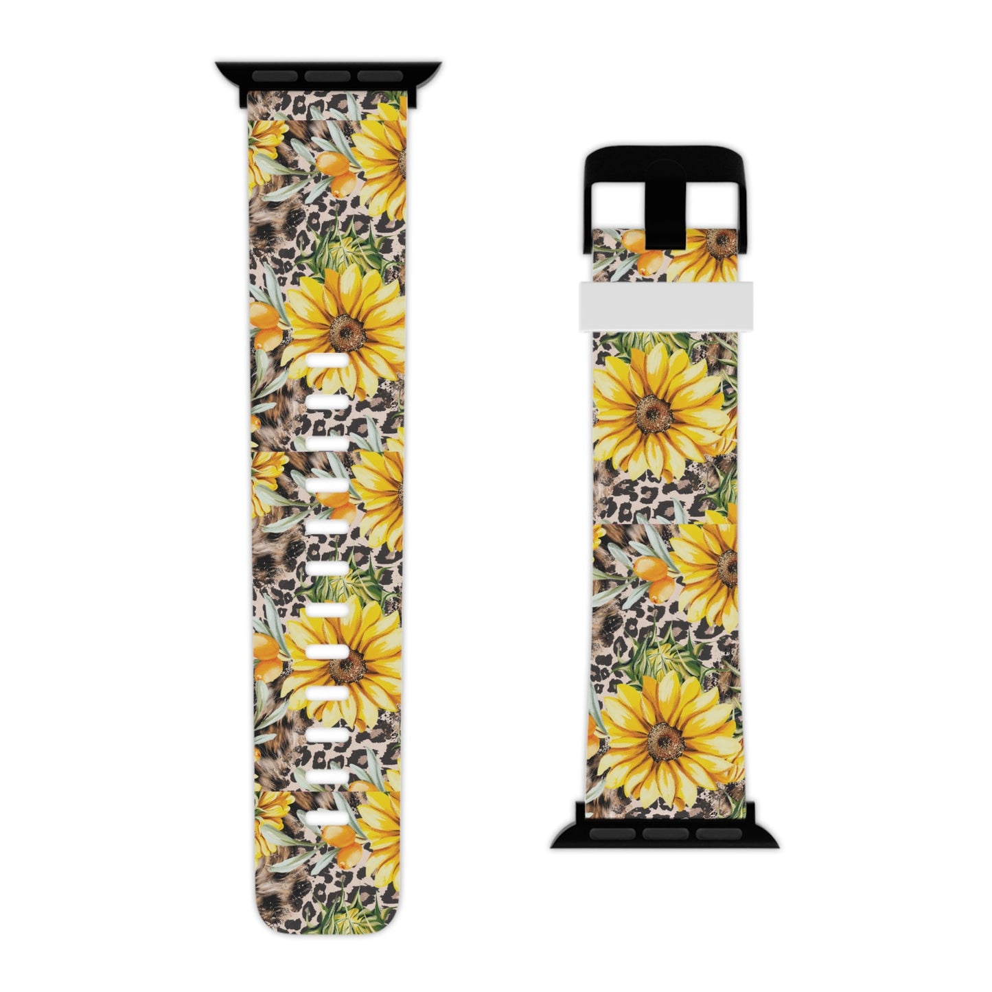 Leopard Sunflower Chic Apple Watch Band - BOGO Cases