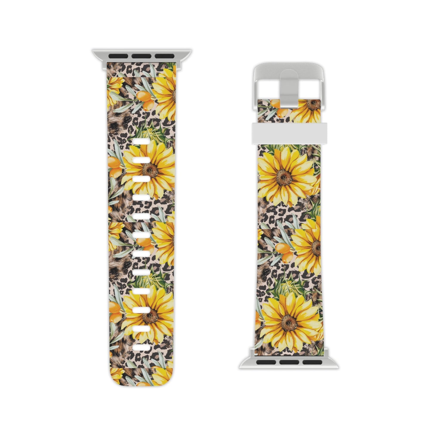 Leopard Sunflower Chic Apple Watch Band - BOGO Cases