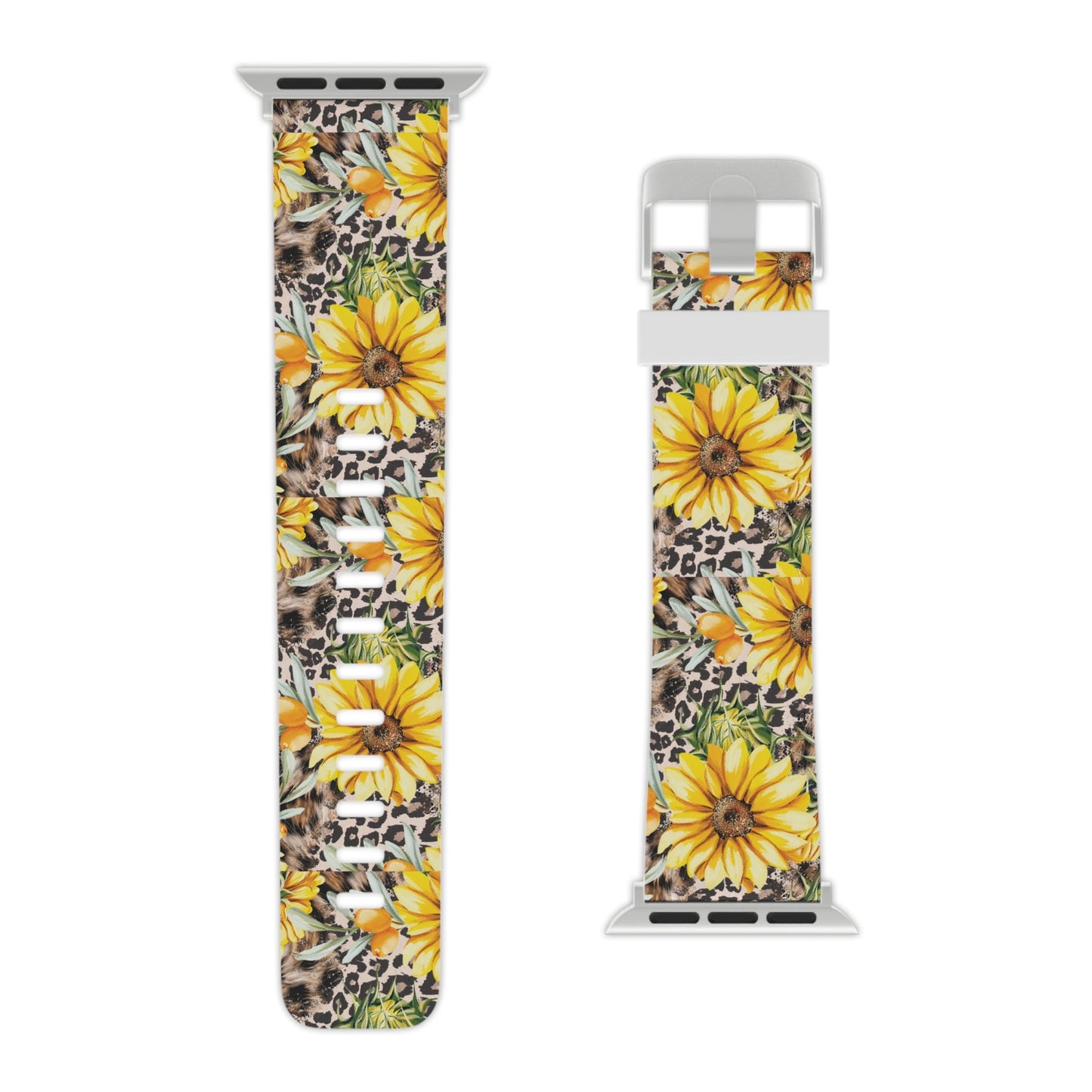 Leopard Sunflower Chic Apple Watch Band - BOGO Cases