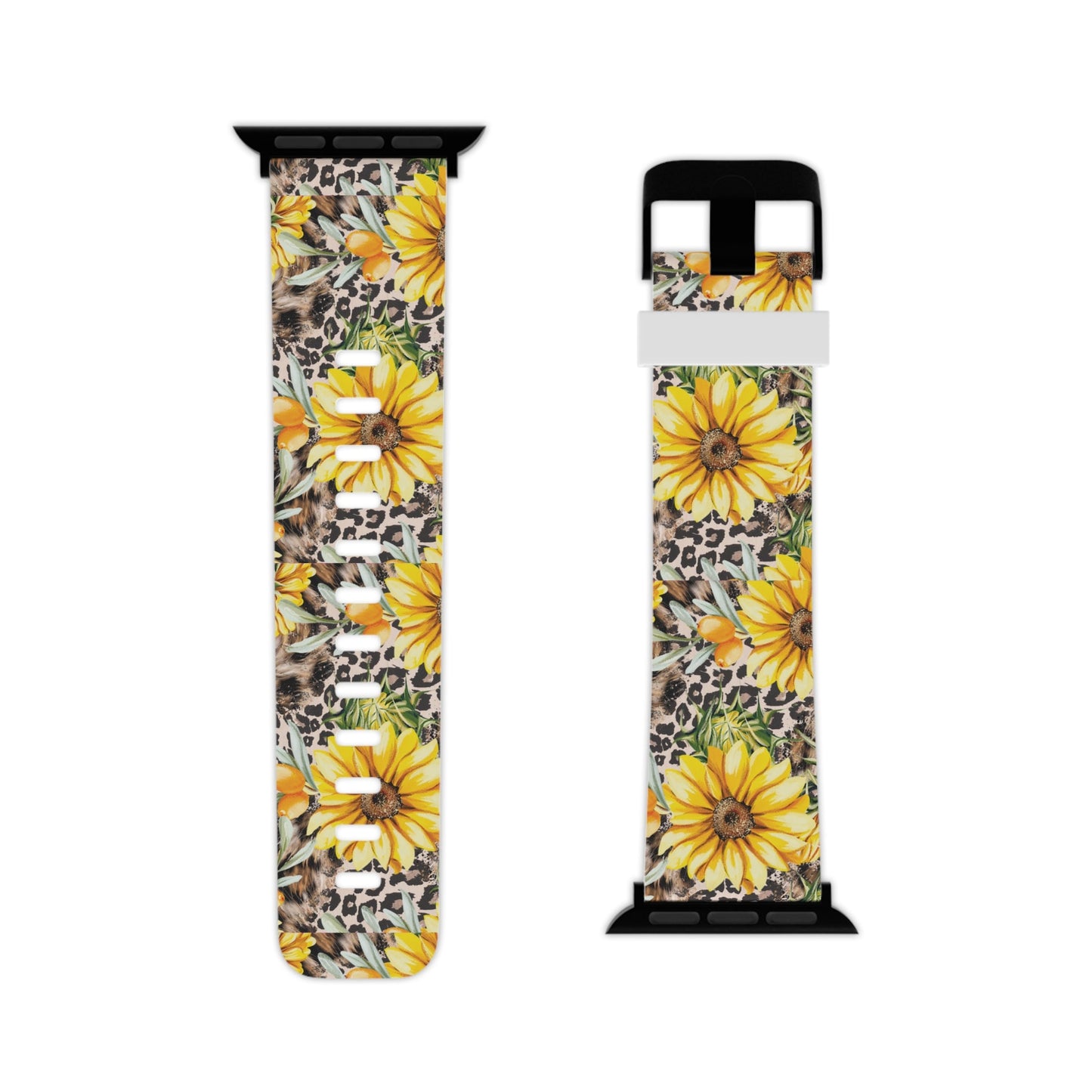Leopard Sunflower Chic Apple Watch Band - BOGO Cases