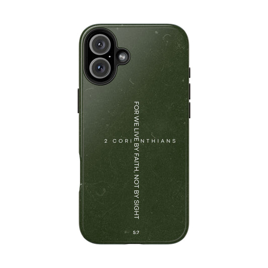 Live by Faith - 2 Corinthians 5:7 iPhone Series Case - BOGO Cases