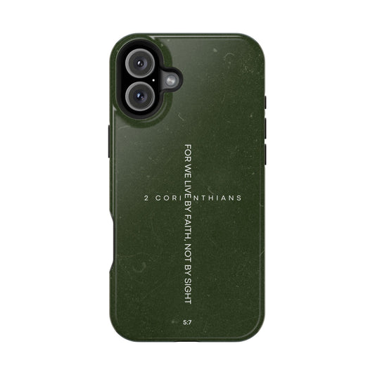 Live by Faith - 2 Corinthians 5:7 MagSafe iPhone Case - BOGO Cases