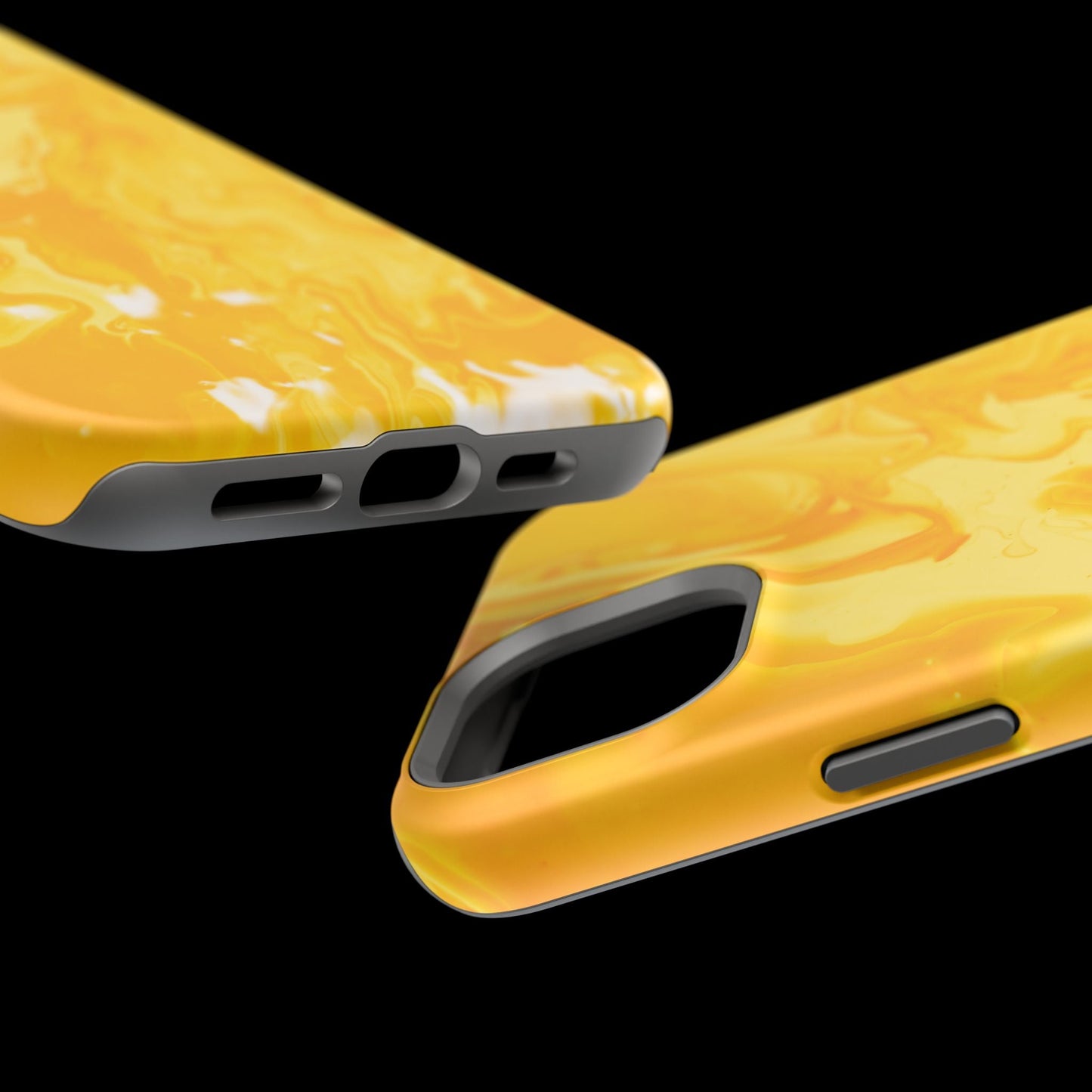 Luxe Yellow Marble MagSafe iPhone Case – Bold Golden Elegance with Magnetic Precision - BOGO Cases