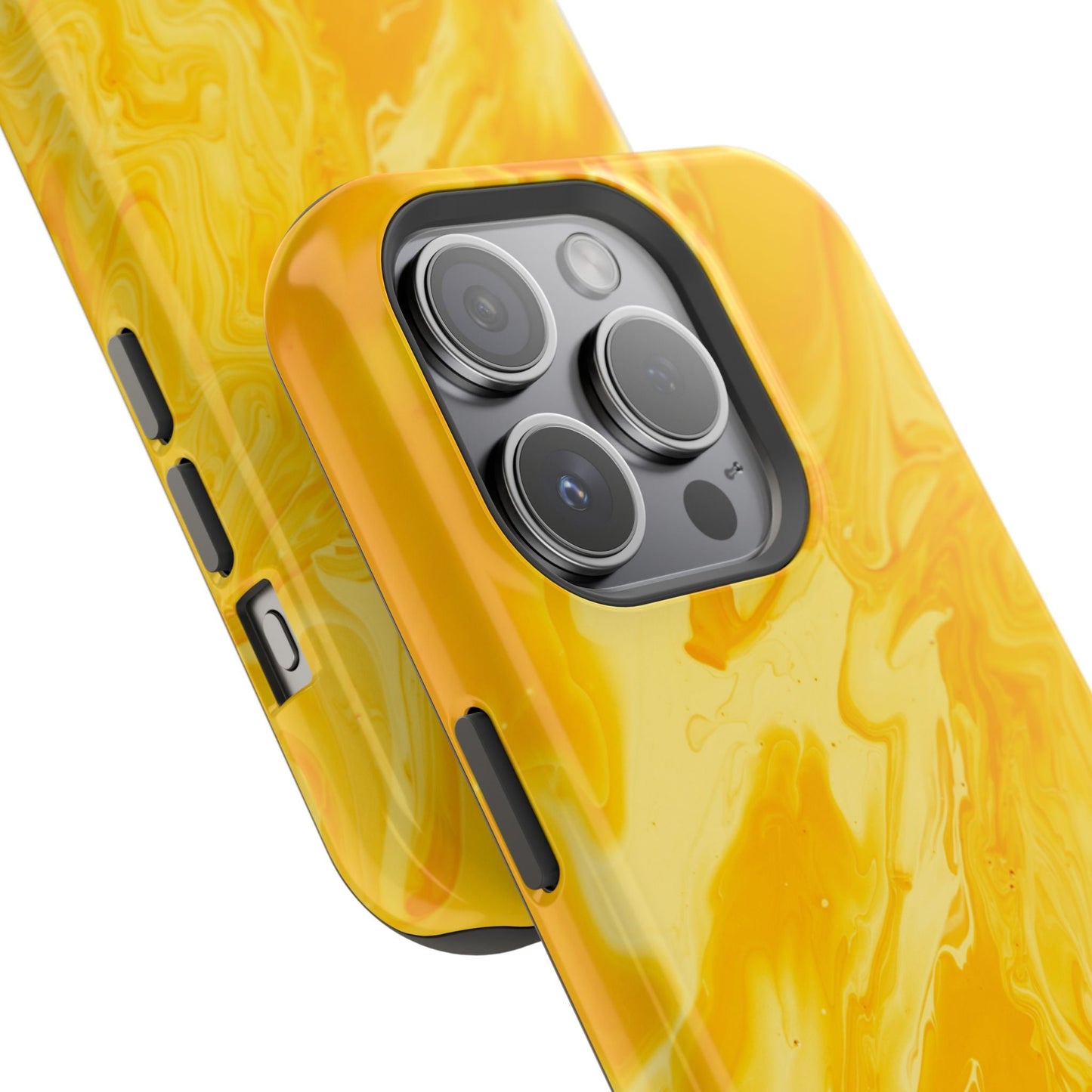 Luxe Yellow Marble MagSafe iPhone Case – Bold Golden Elegance with Magnetic Precision - BOGO Cases